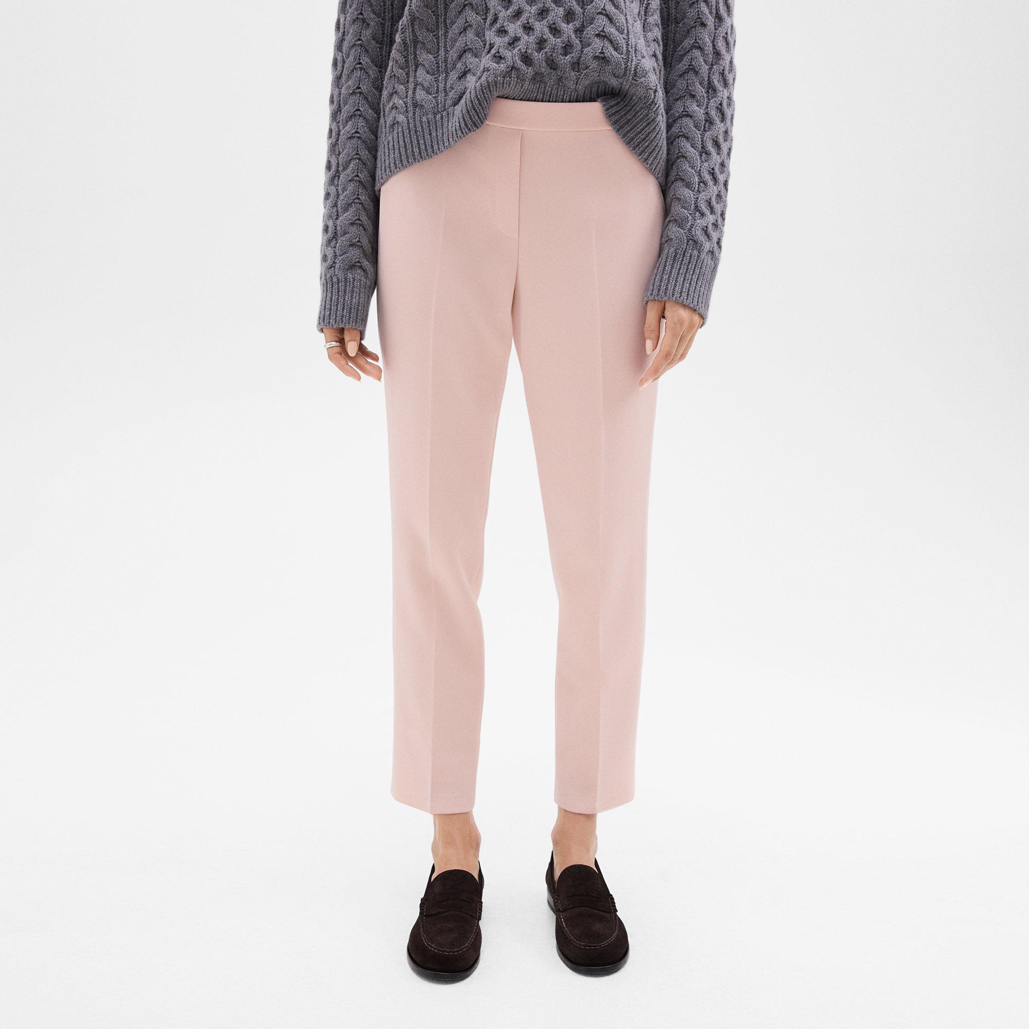 Treeca Pull-On Trousers in Admiral Crepe