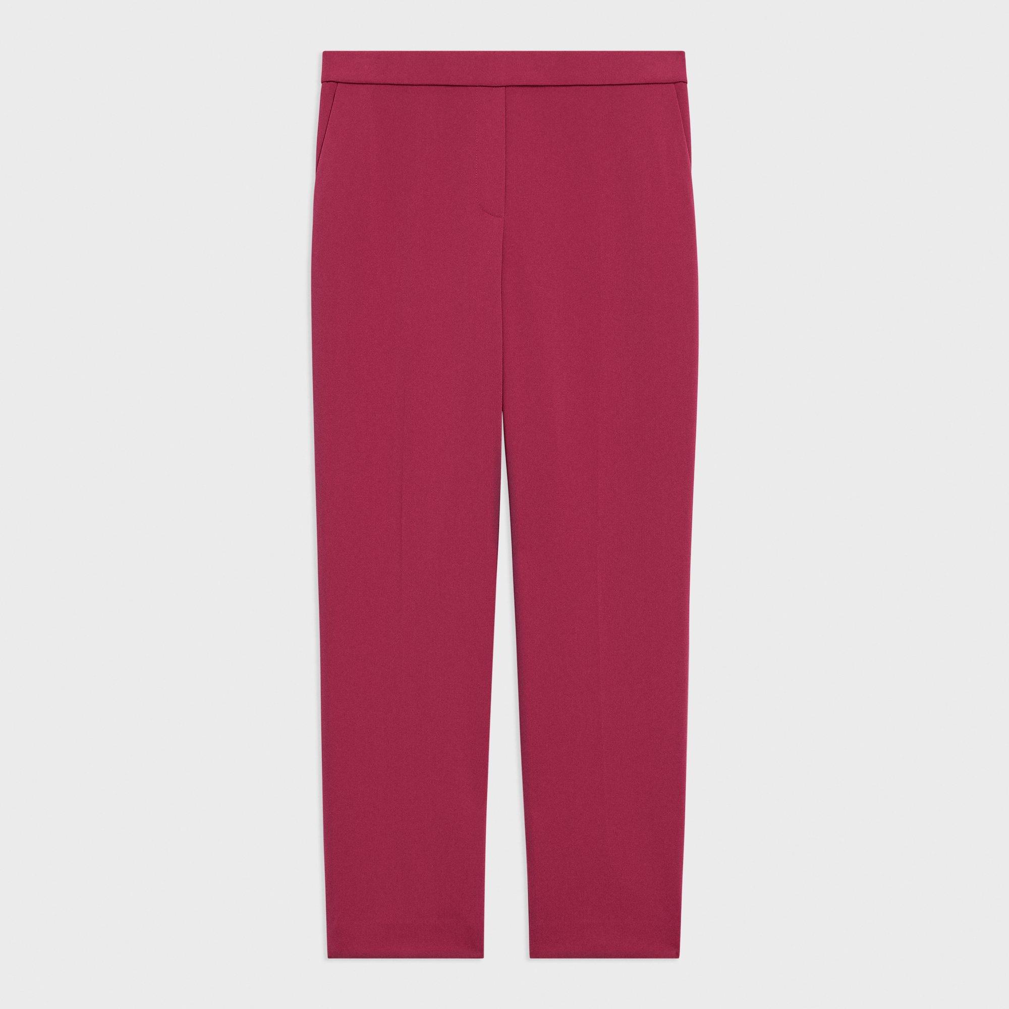 Pantalon à taille élastique Treeca en crêpe Admiral