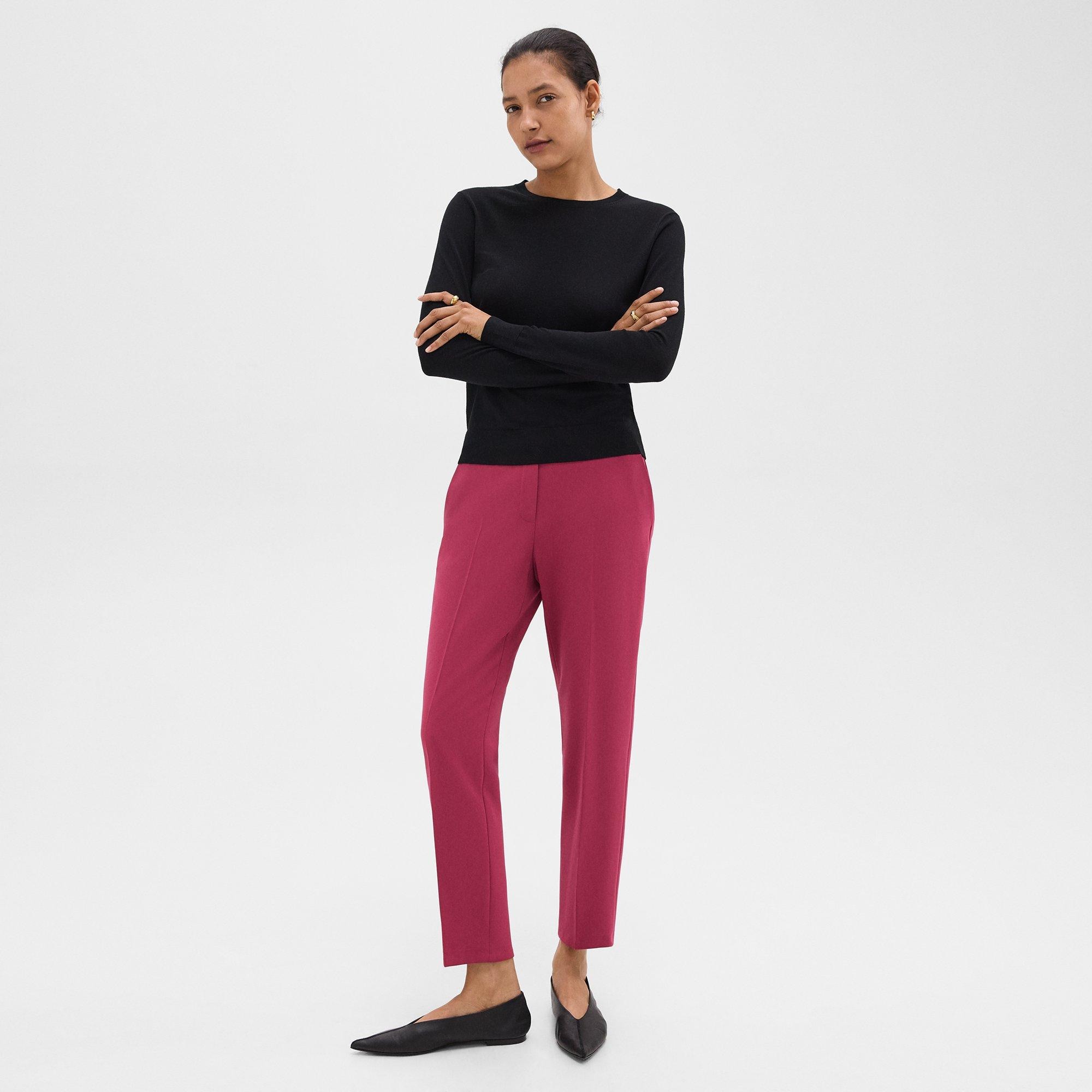 Treeca Pull-On Trousers in Admiral Crepe