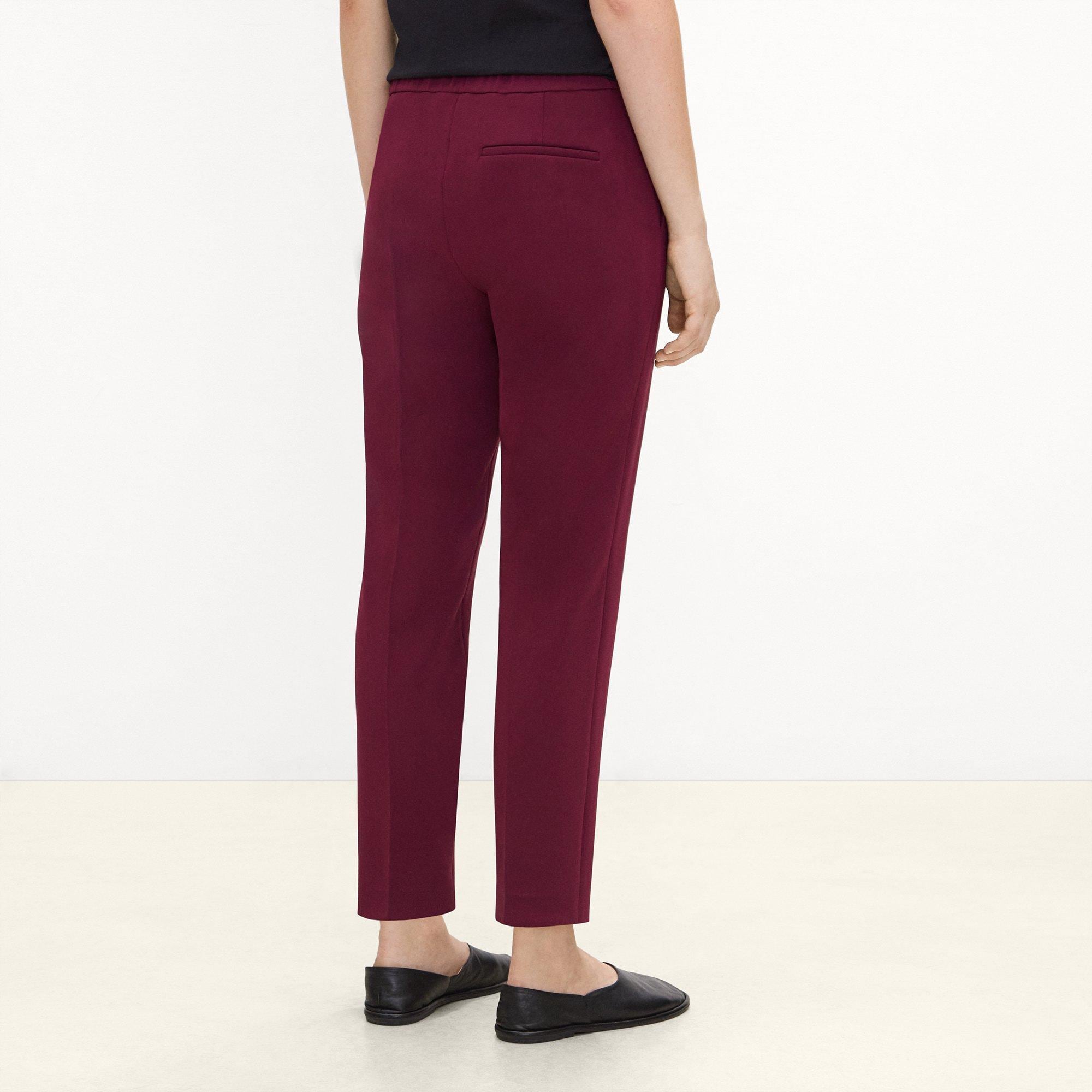 Treeca Pull-On Trousers in Admiral Crepe