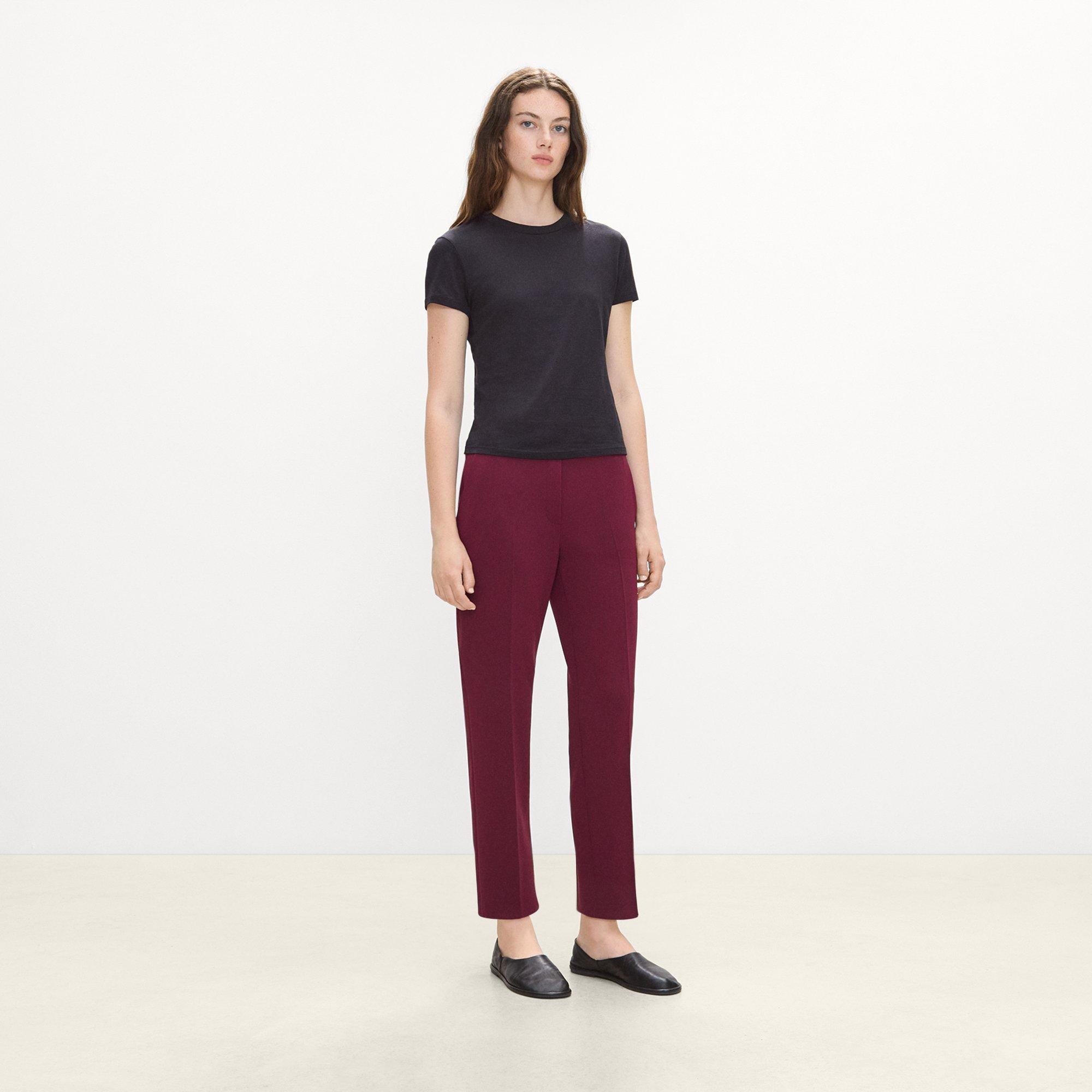 Treeca Pull-On Trousers in Admiral Crepe