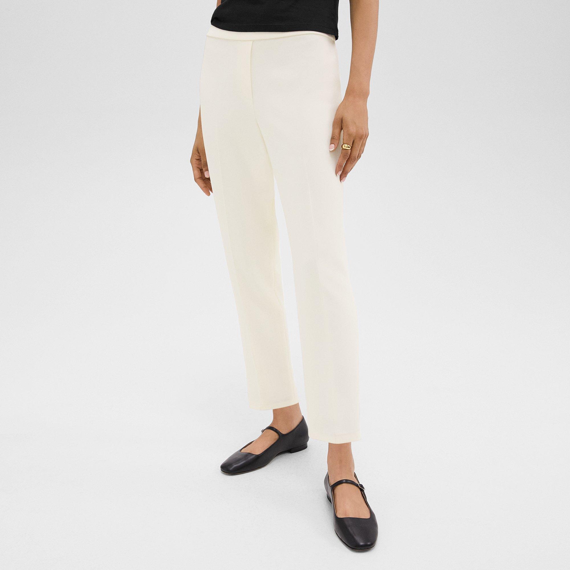 Pantalon à taille élastique Treeca en crêpe Admiral