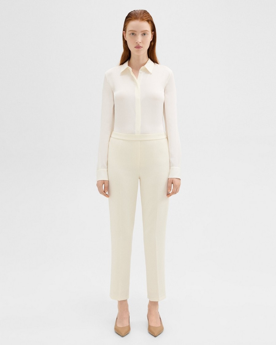 Treeca Pull-On Trouser in Admiral Crepe
