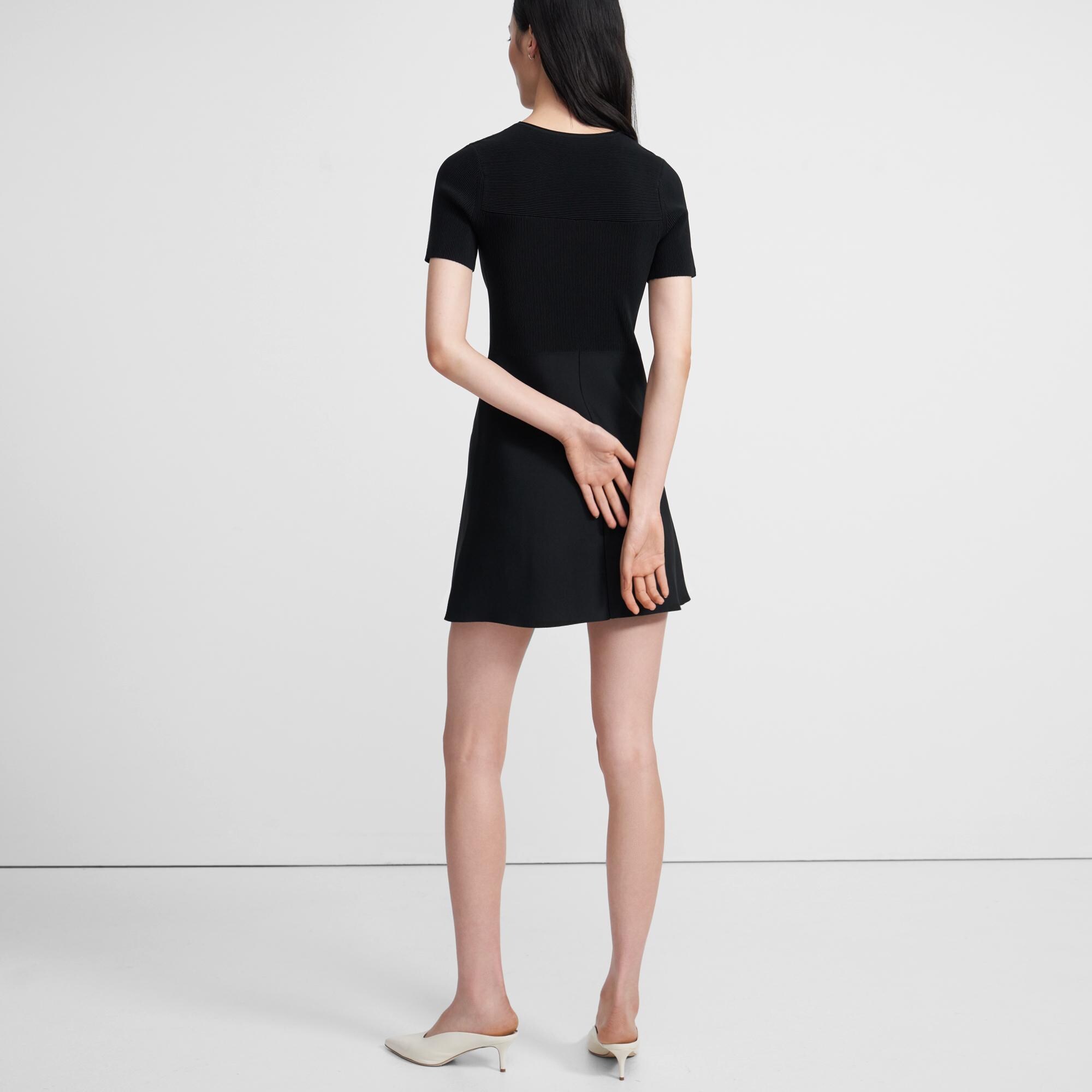 Flare Dress in Ottoman Knit