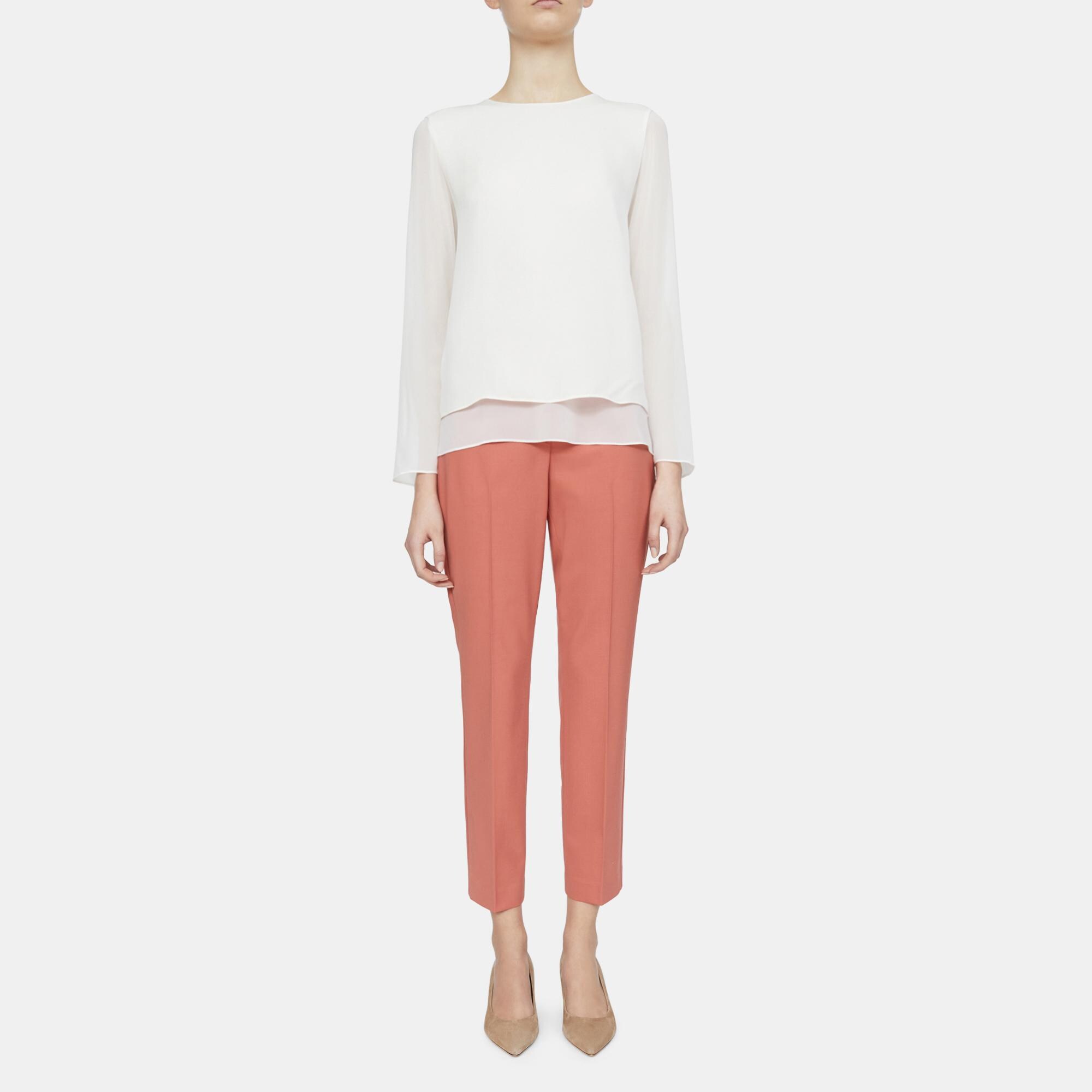 Double Layer Top in Silk