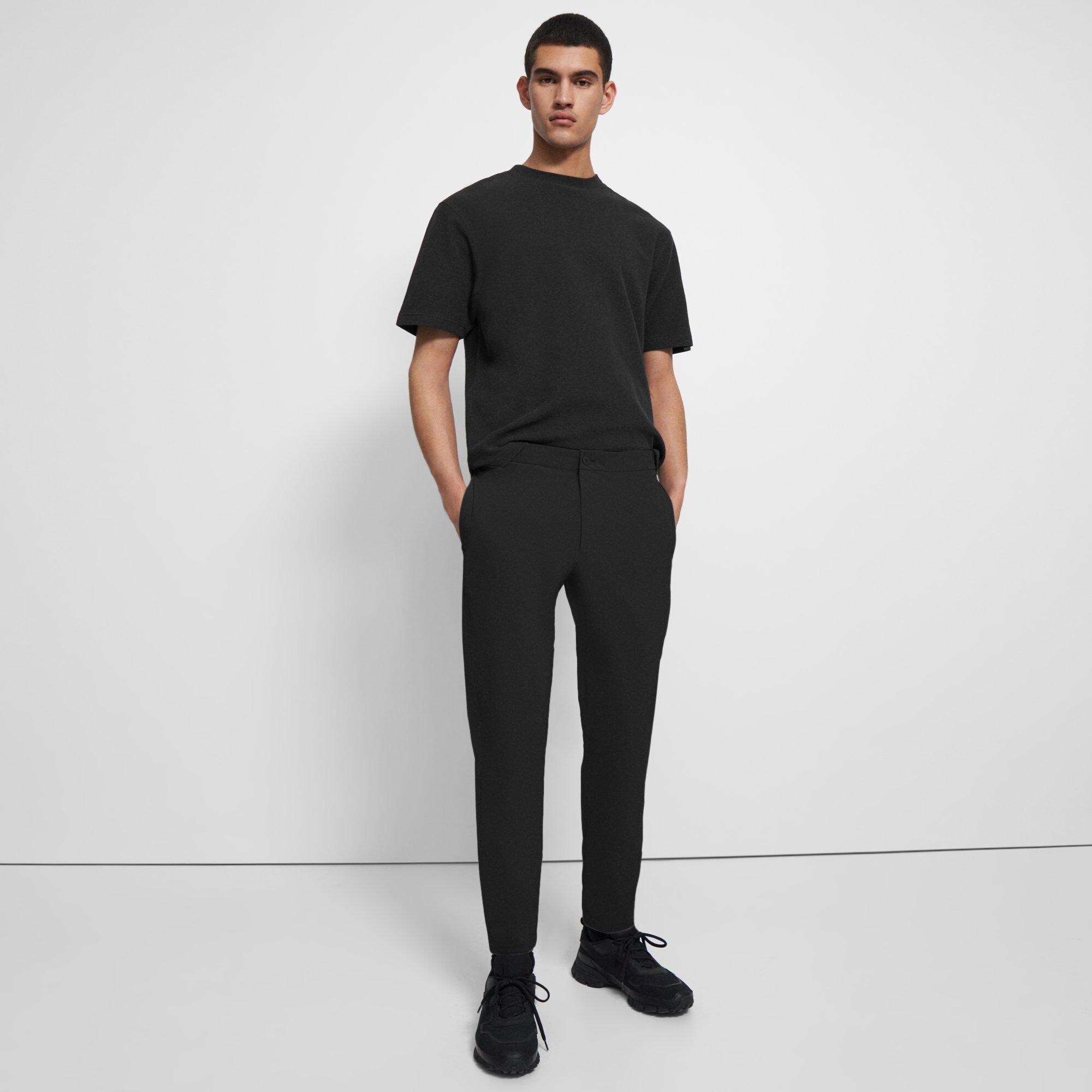 Straight Drawstring Pant in Paper Nylon