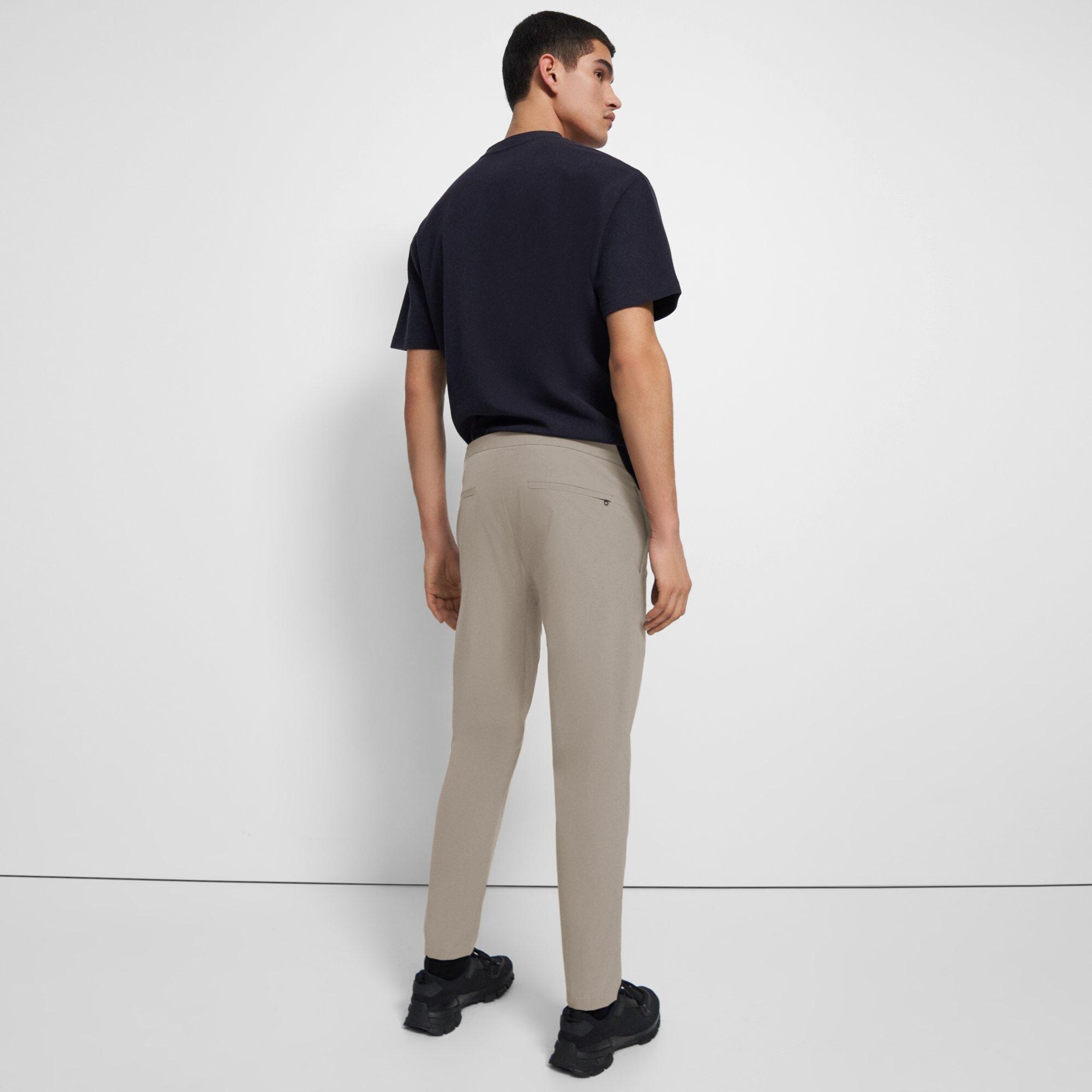 Straight Drawstring Pant in Paper Nylon