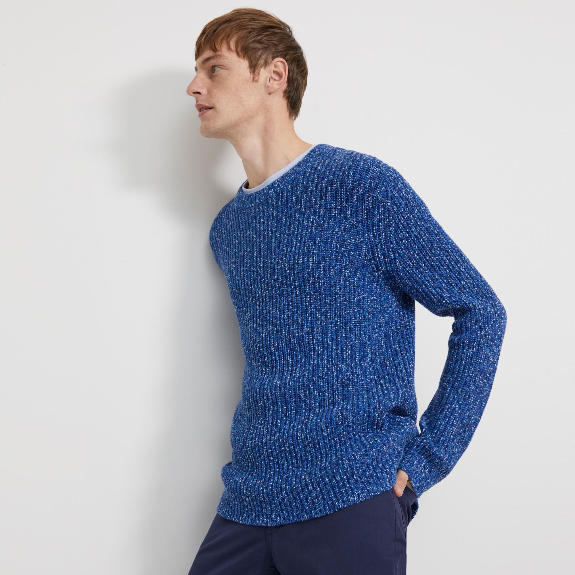 Crewneck Sweater in Speckled Cotton