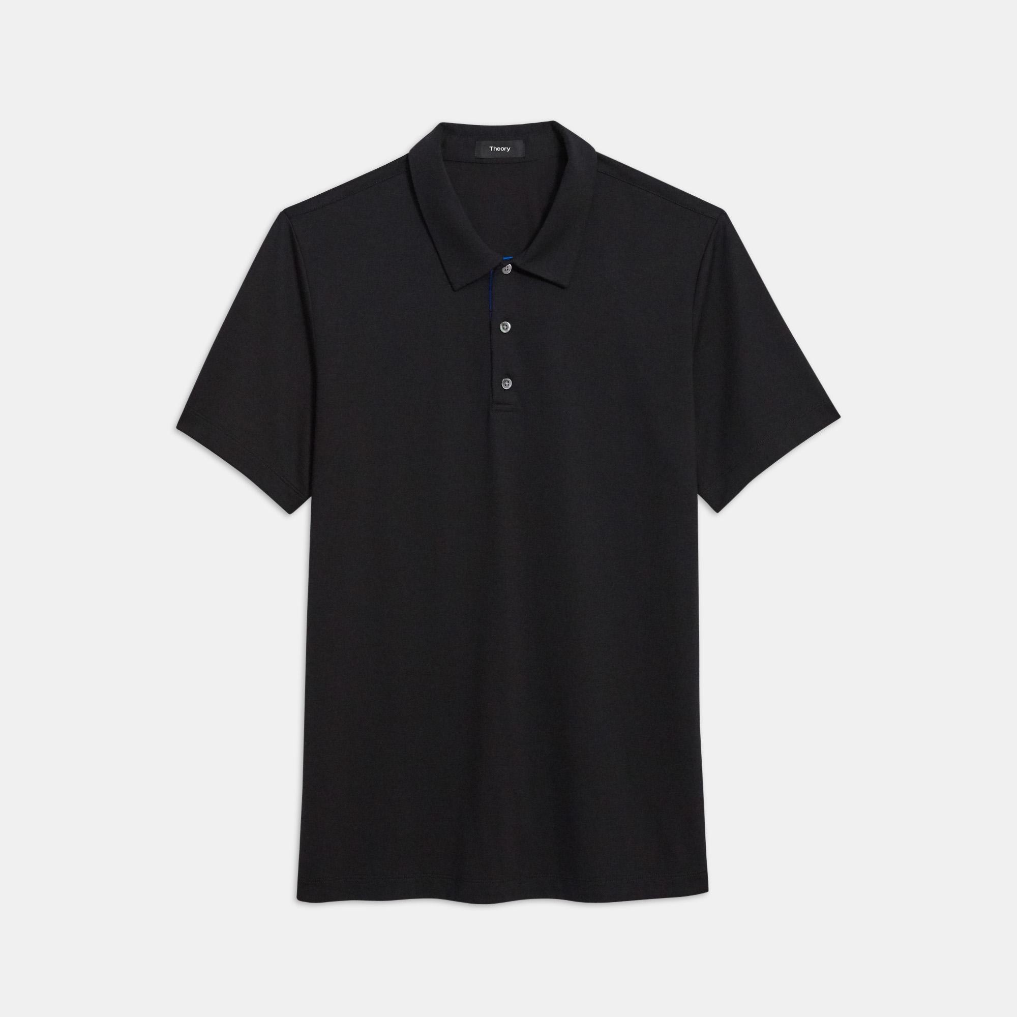 Polo Shirt in Silk-Cotton