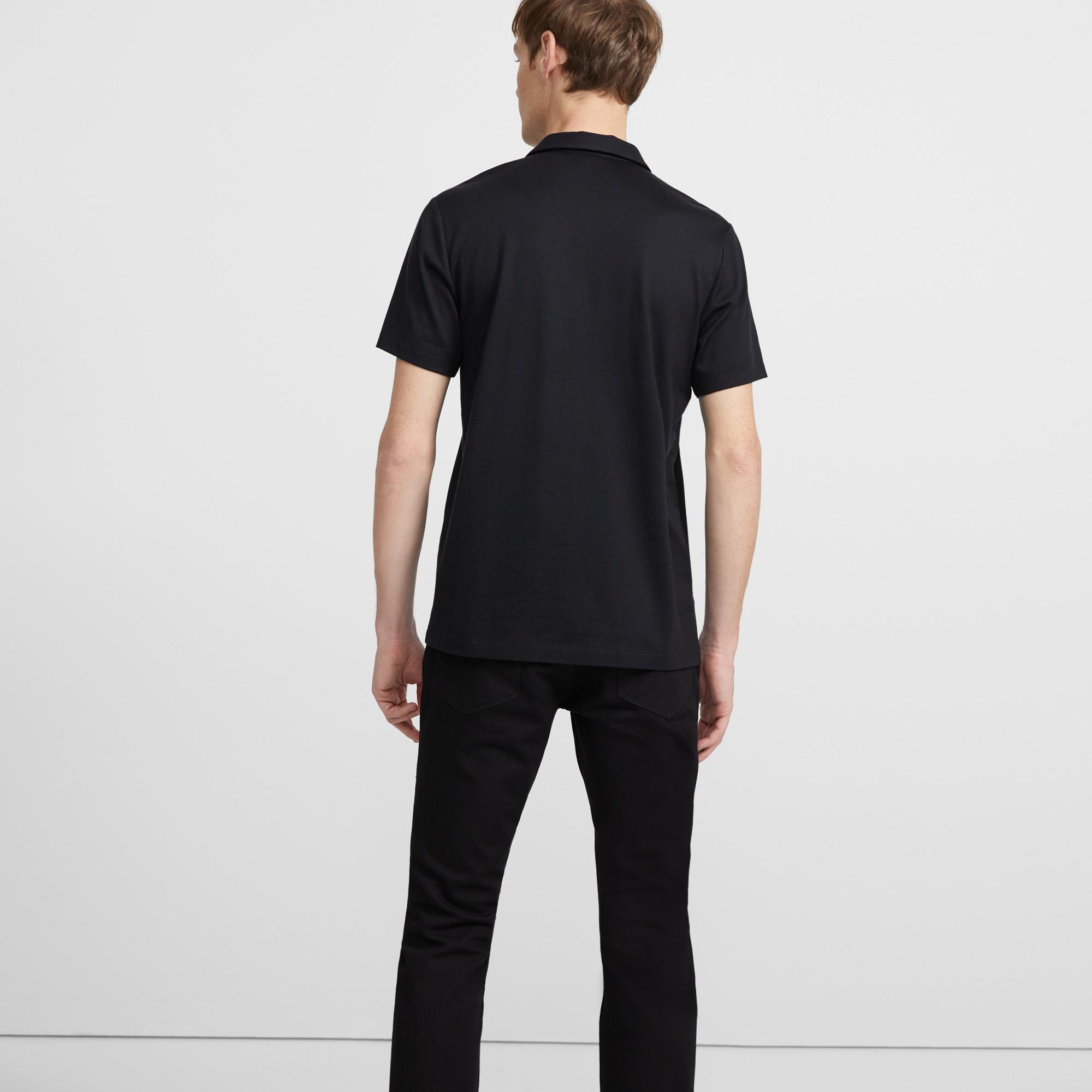 Polo Shirt in Silk-Cotton