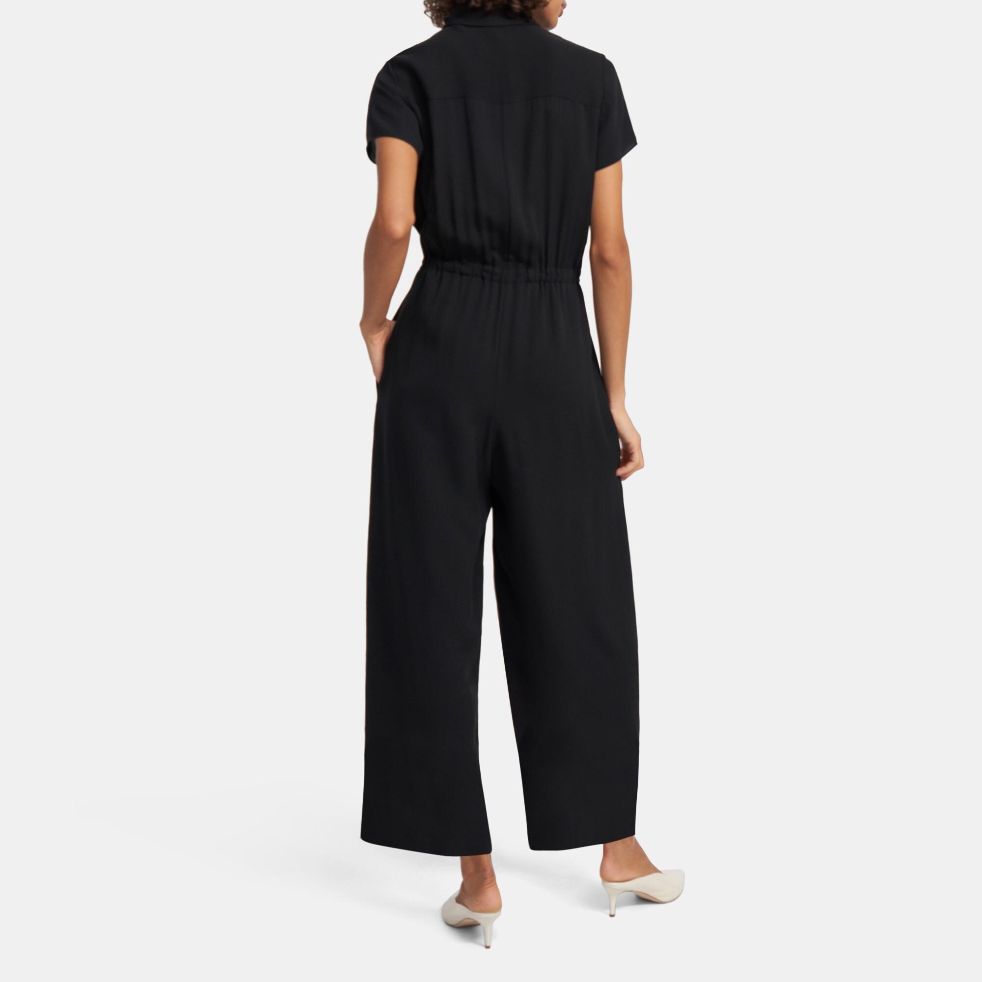 Workwear Jumpsuit in Silk