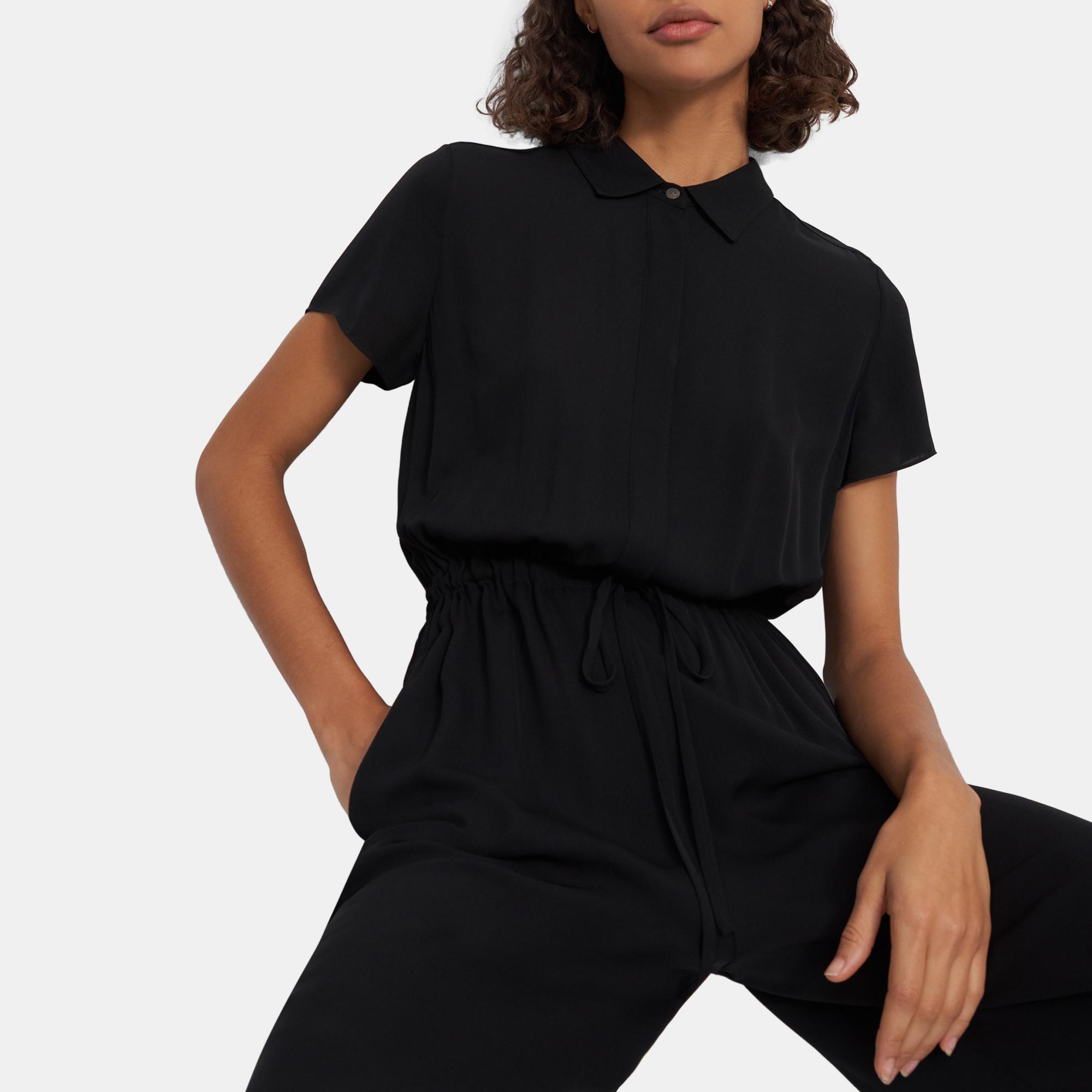 Workwear Jumpsuit in Silk
