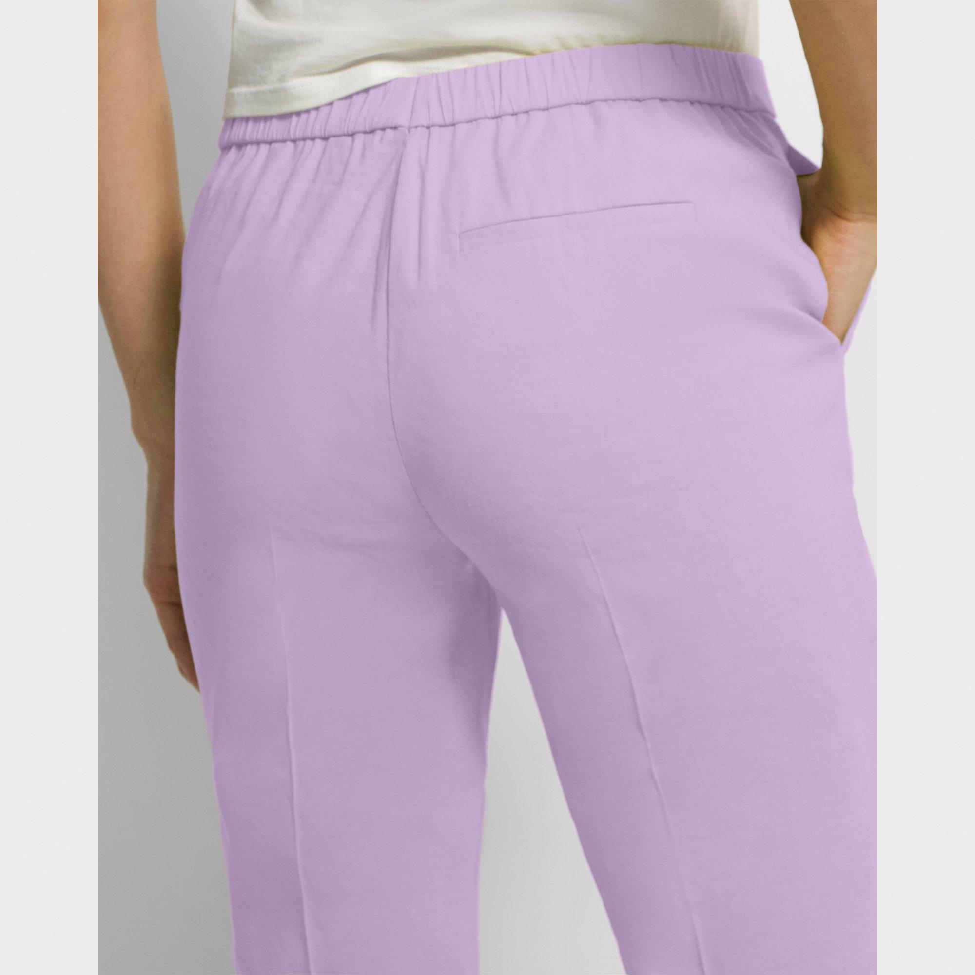 Treeca Pull-On Trousers in Good Linen