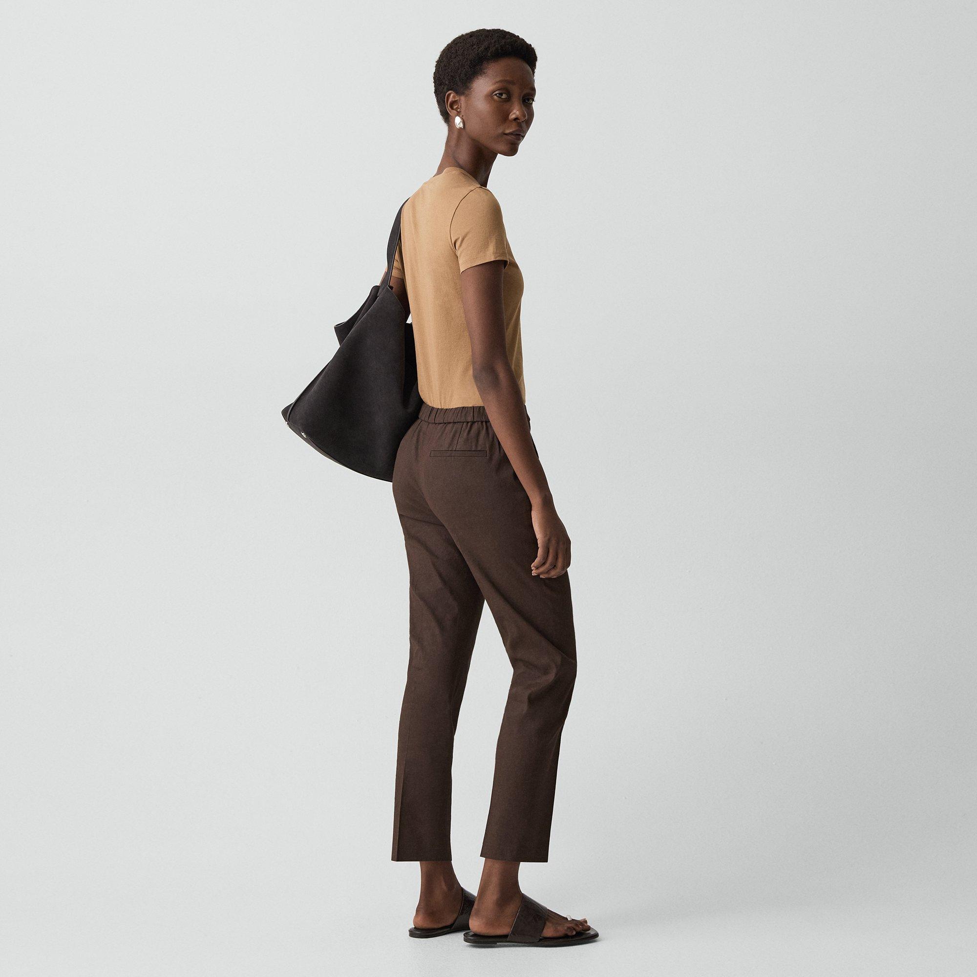 Treeca Pull-On Trousers in Good Linen