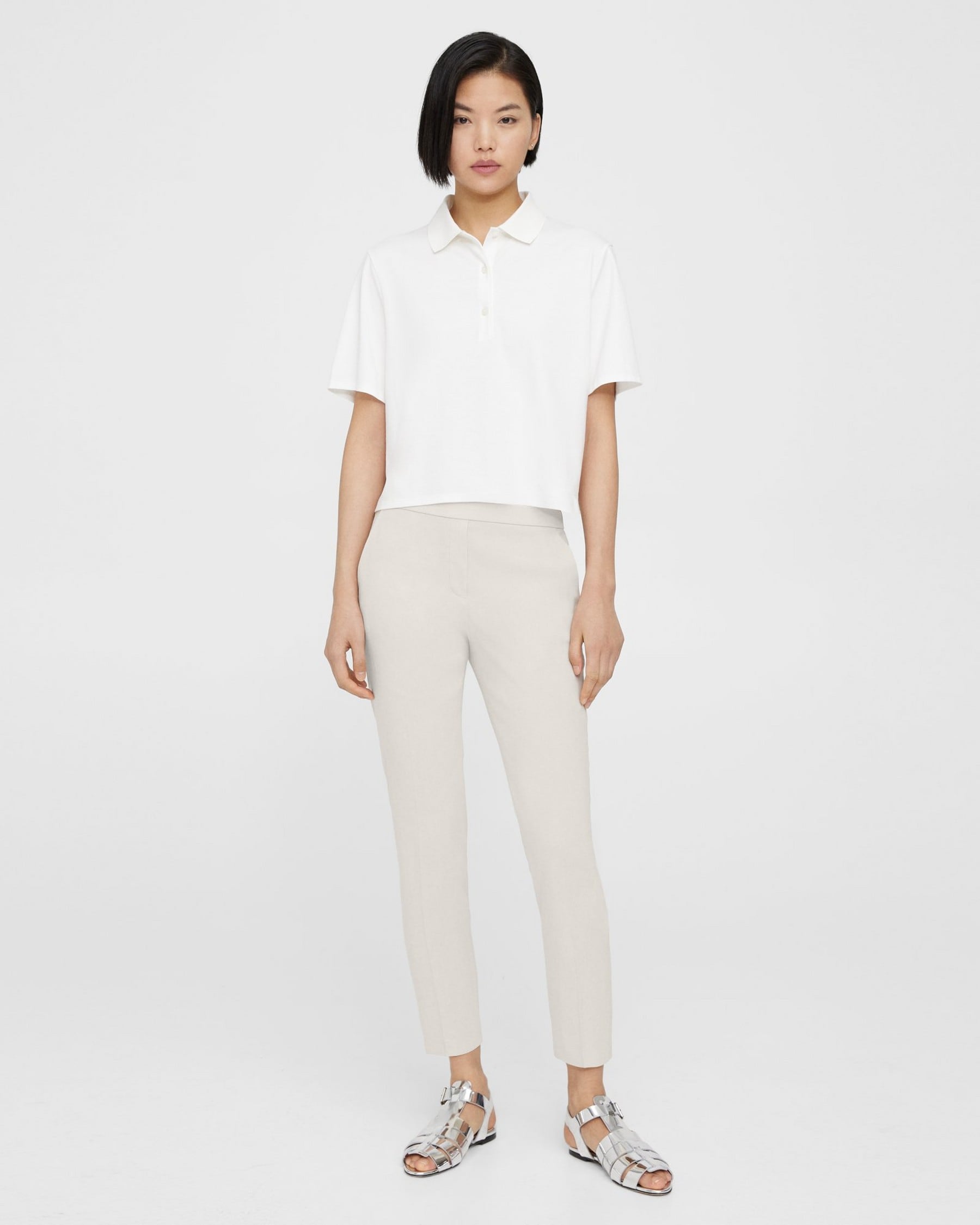 theory.com | Treeca Pull-On Pant in Good Linen