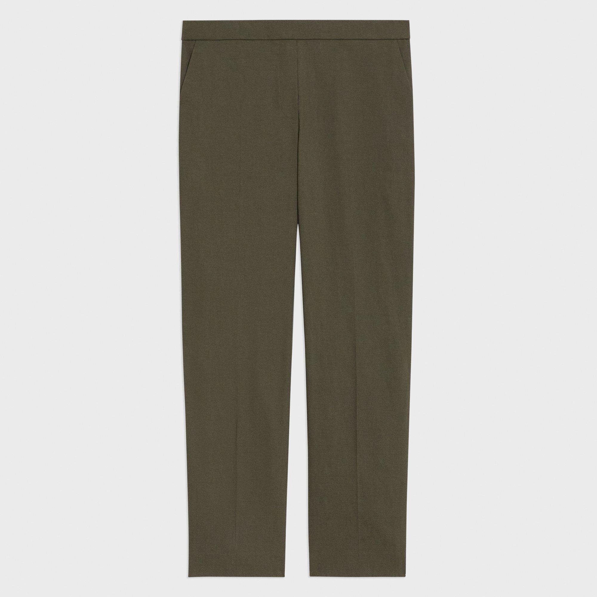 THEORY Demitria cropped flared jersey pants