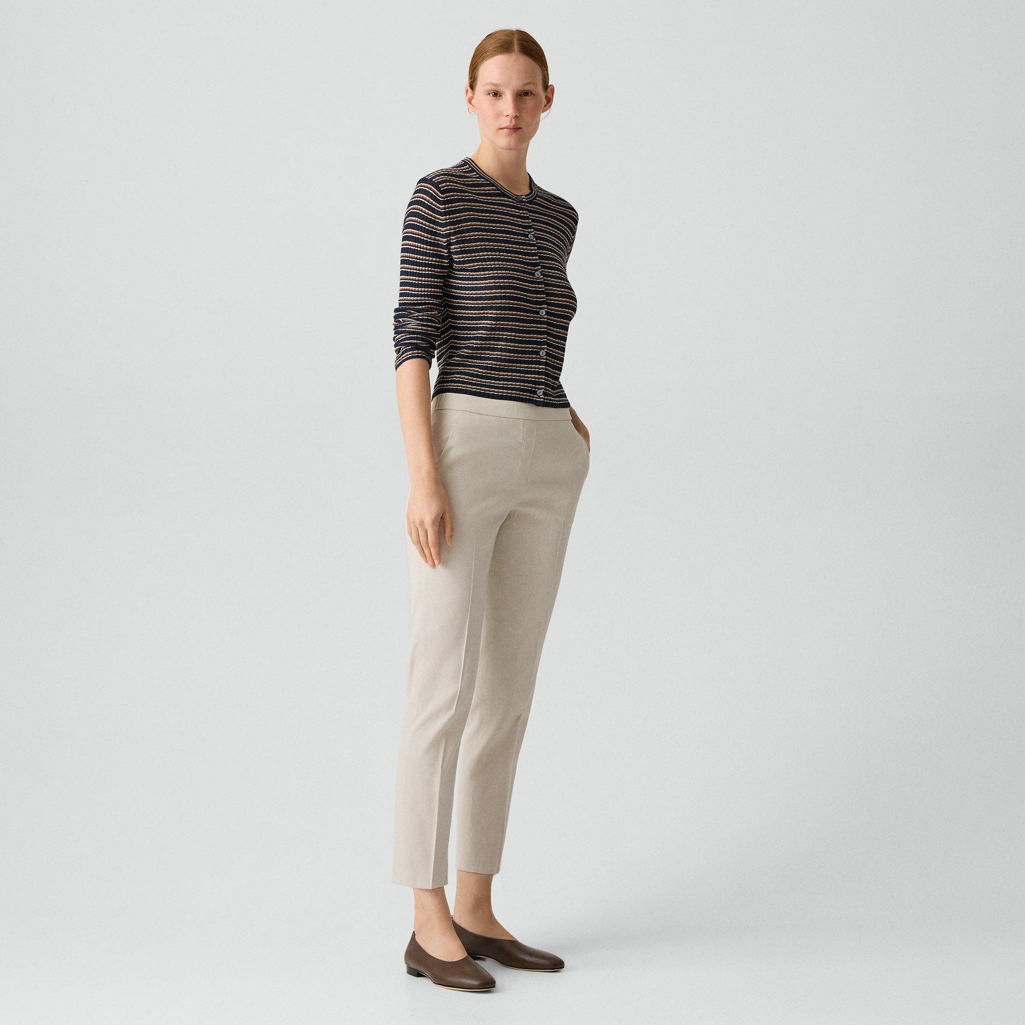 Treeca Pull-On Trousers in Good Linen
