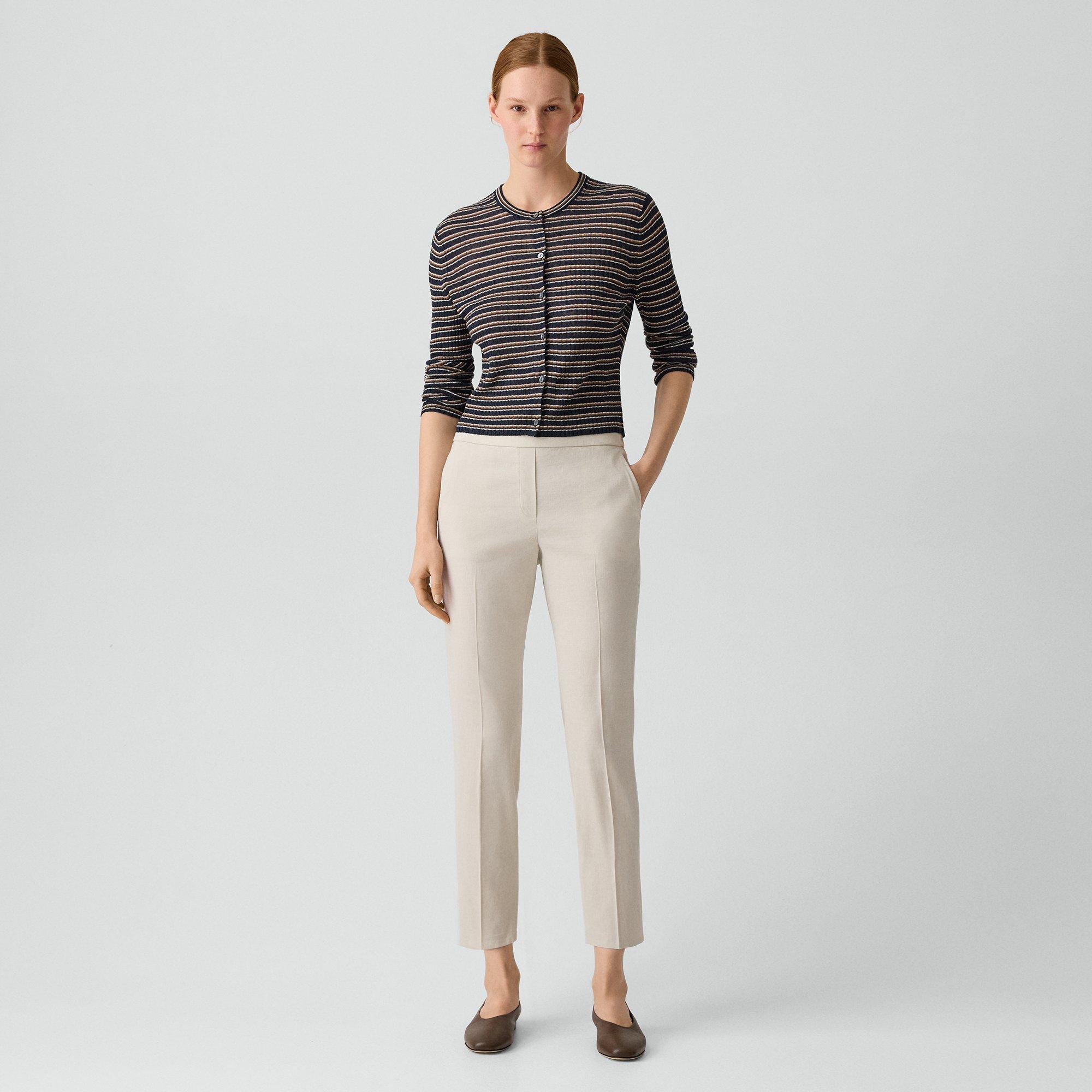 Treeca Pull-On Trousers in Good Linen