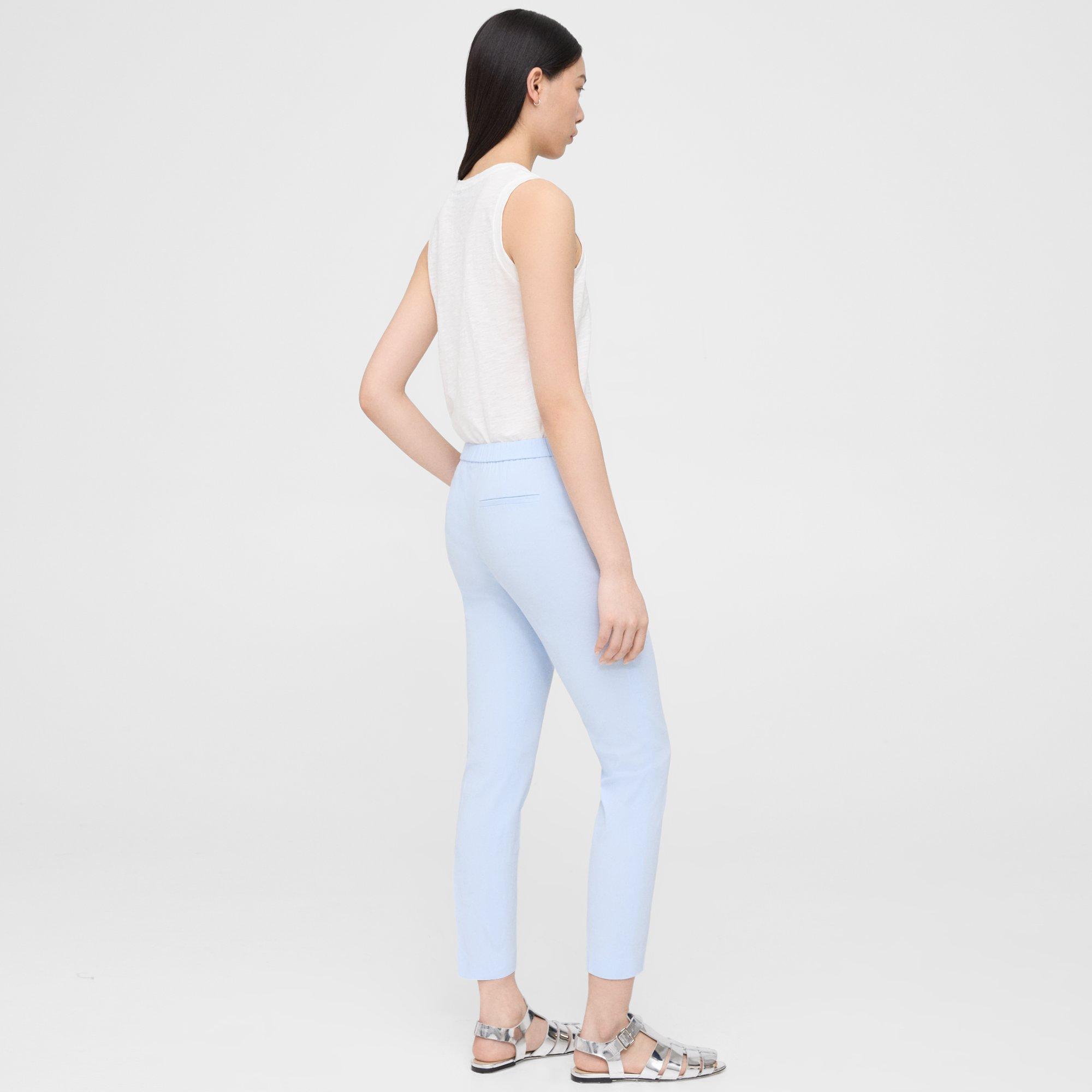 Treeca Pull-On Trousers in Good Linen