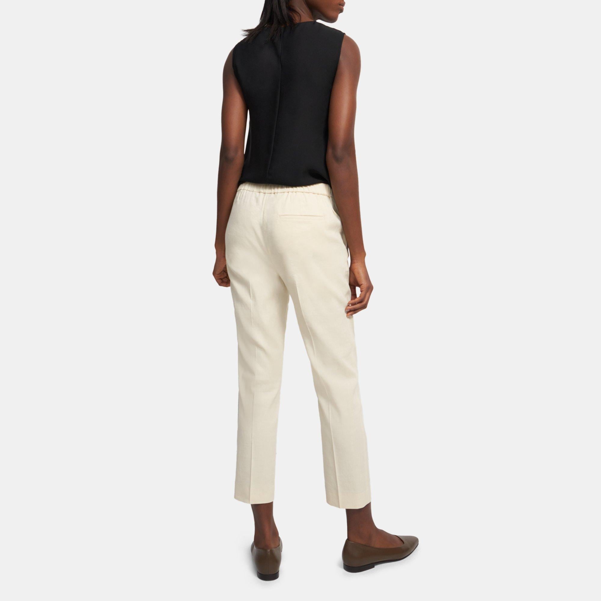 Treeca Pull-On Trousers in Good Linen