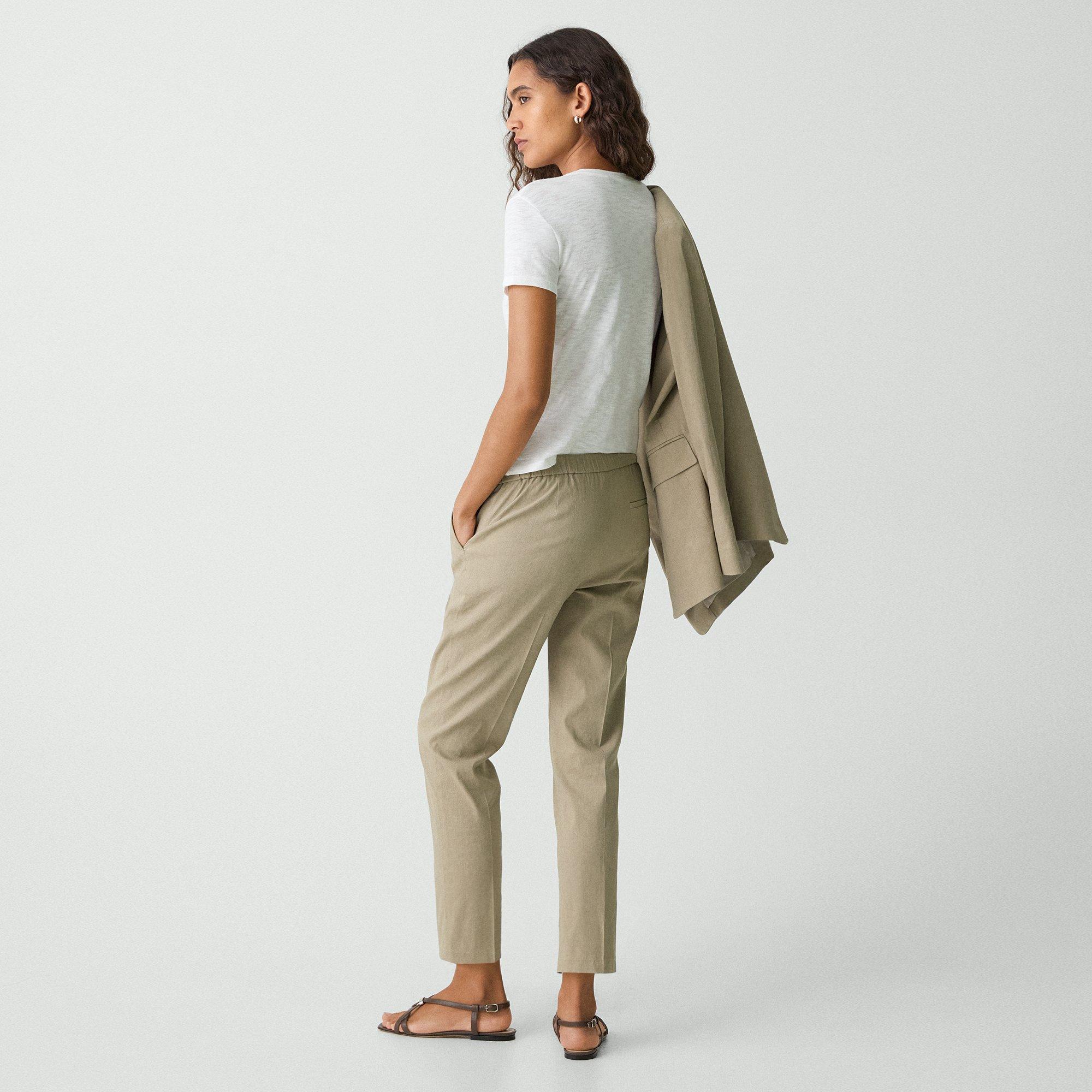 Treeca Pull-On Trousers in Good Linen