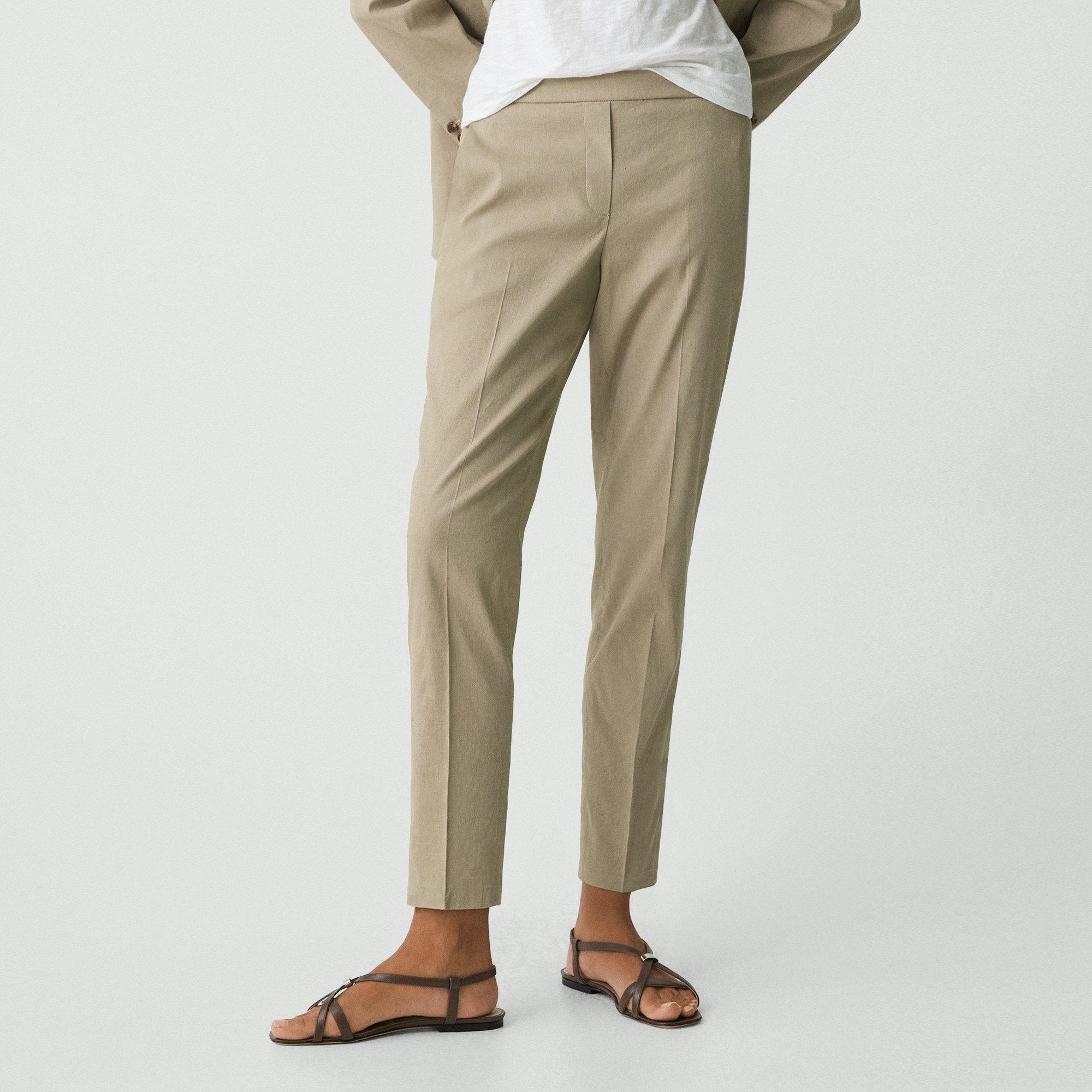 Treeca Pull-On Trousers in Good Linen