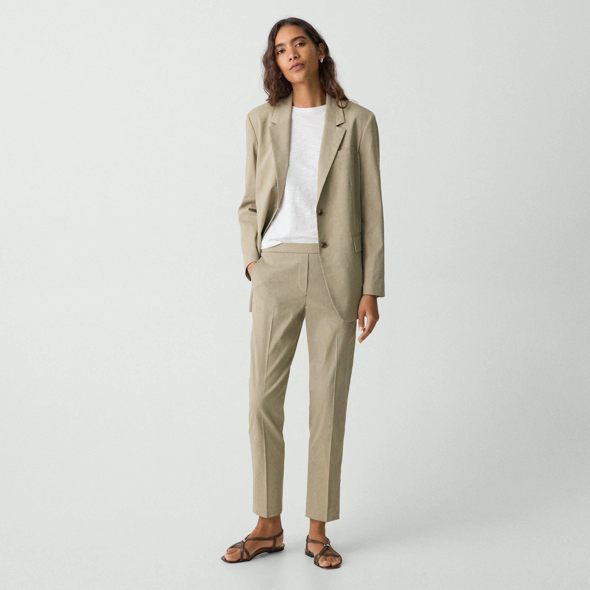 Treeca Pull-On Trousers in Good Linen