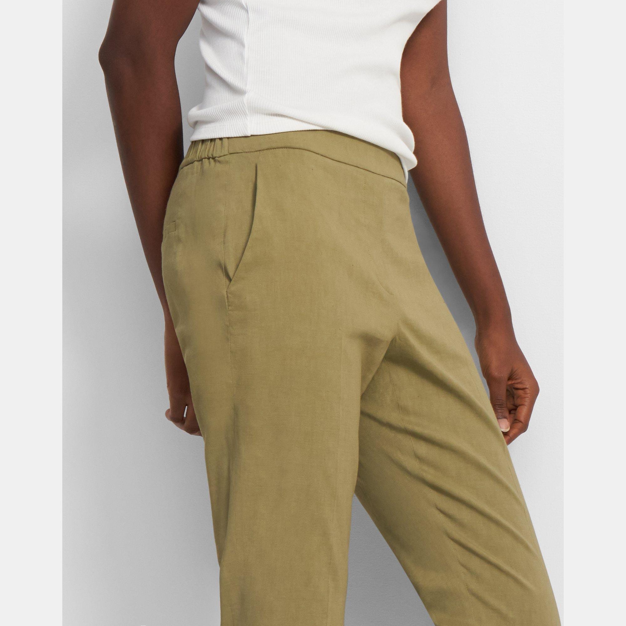 Pantalon Treeca à taille élastique en Good Linen