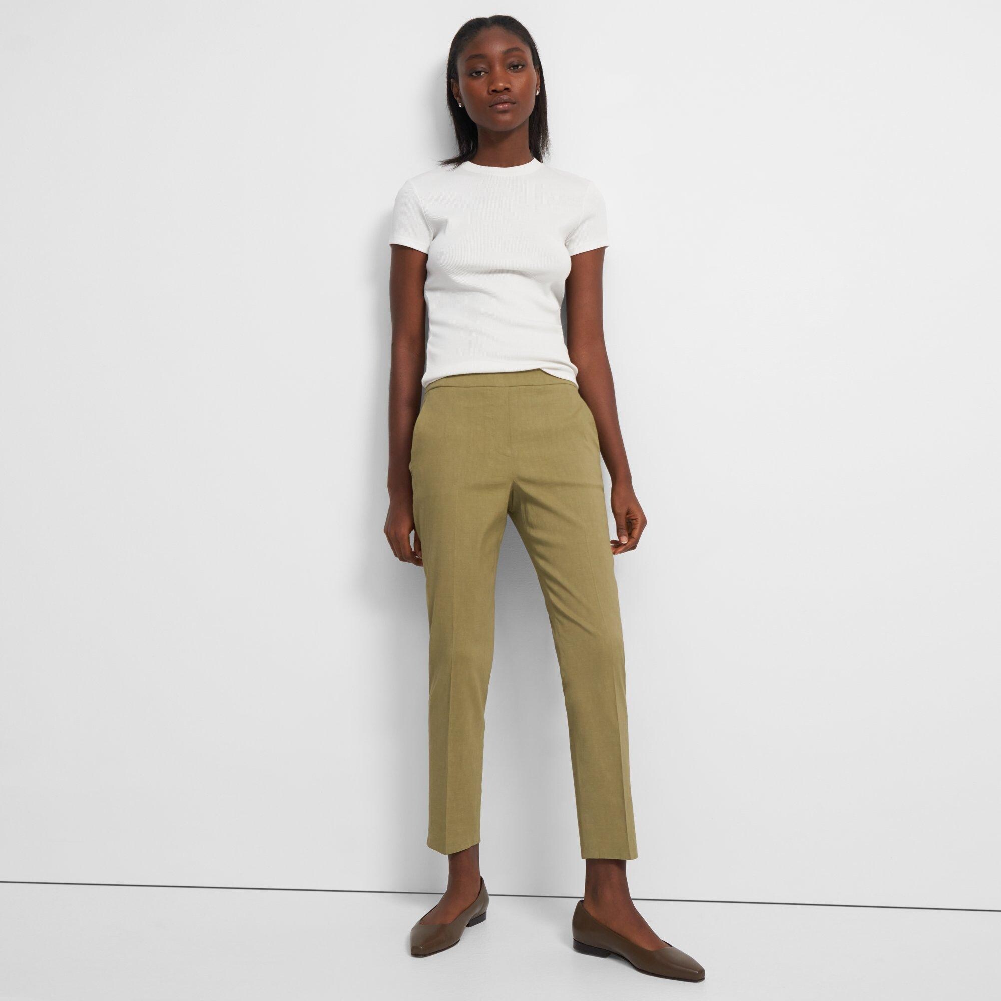 Pantalon Treeca à taille élastique en Good Linen