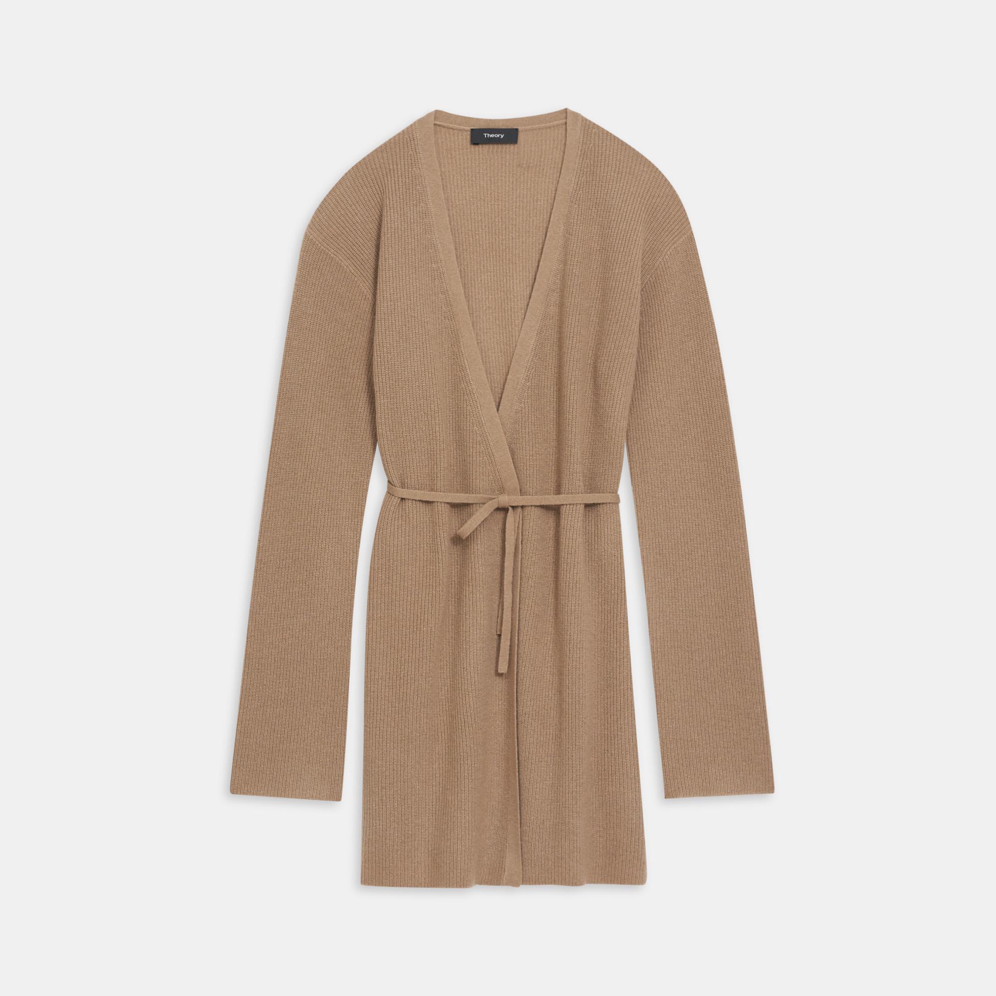Tie Waist Cardigan in Cashmere