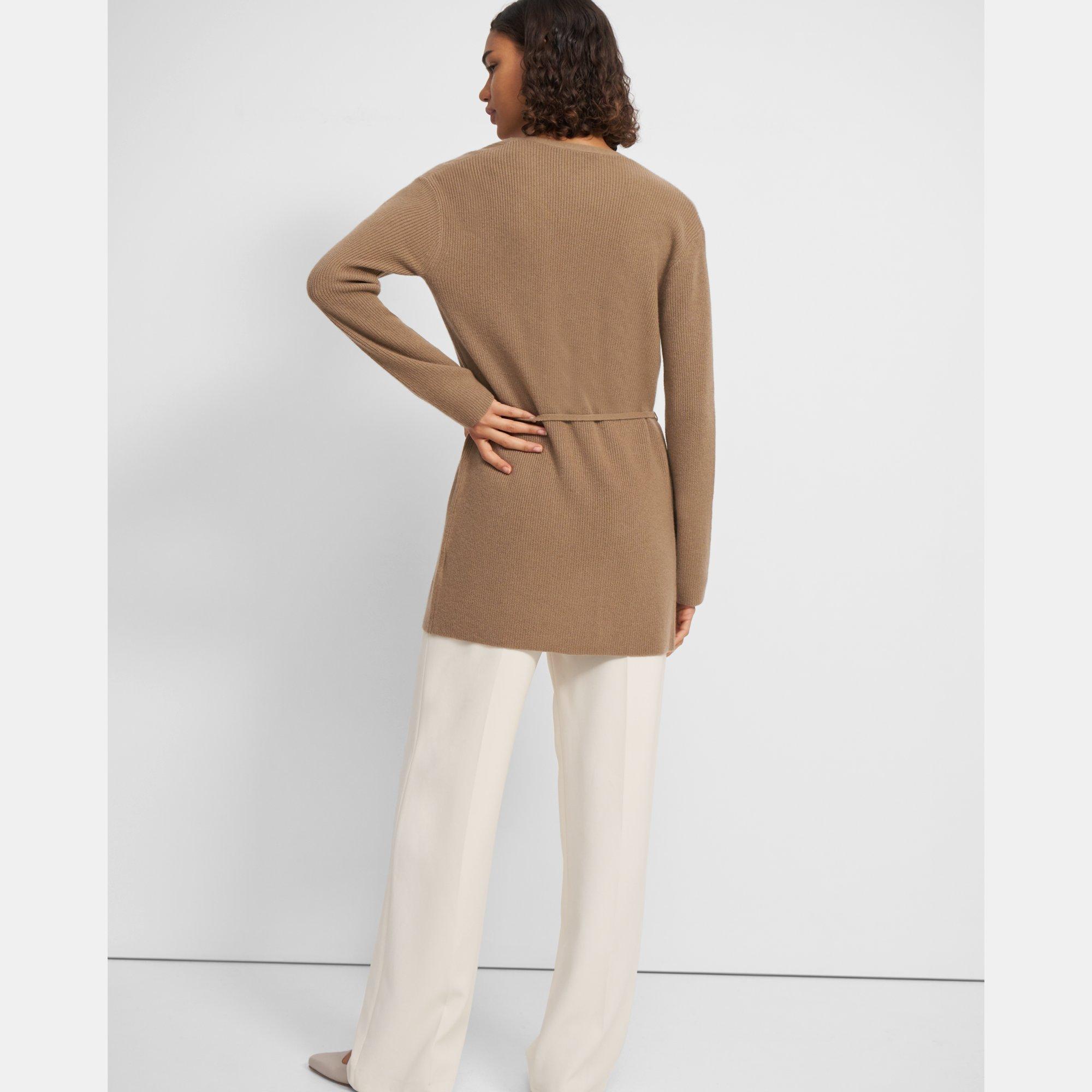 Tie Waist Cardigan in Cashmere