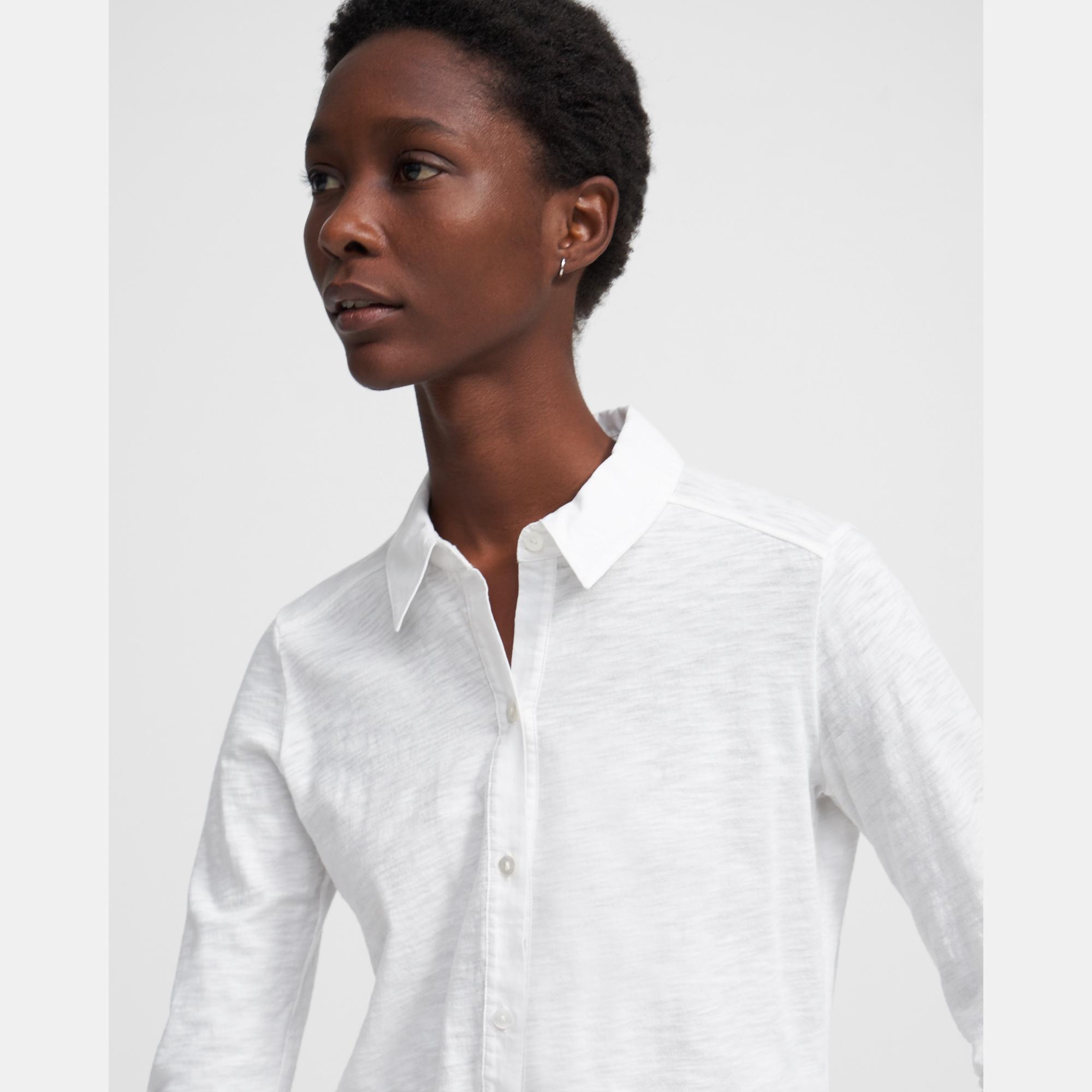 Button Up Shirt in Organic Cotton | Theory