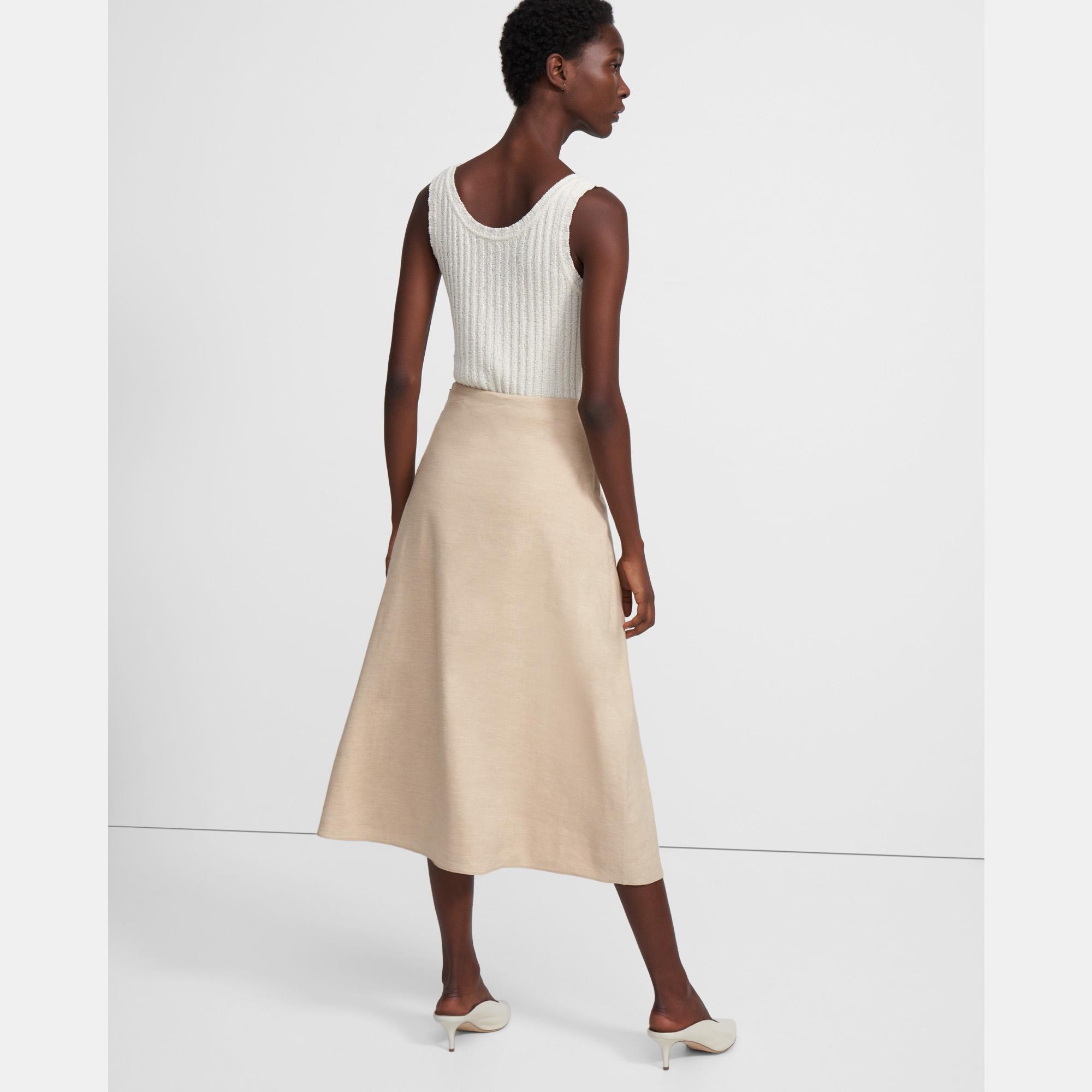 theory midi skirt