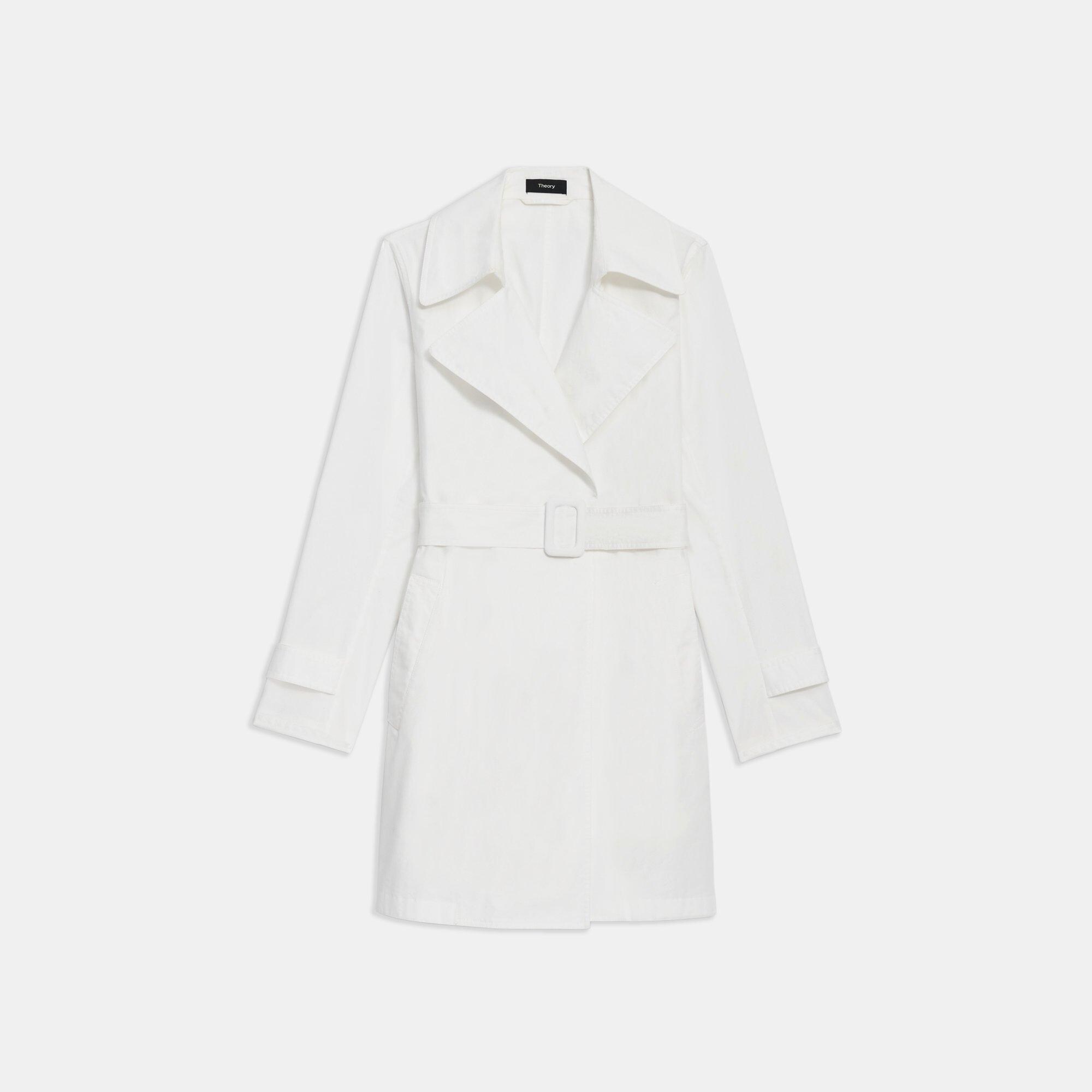 Oaklane Short Trench Coat in Garment Dyed Chino