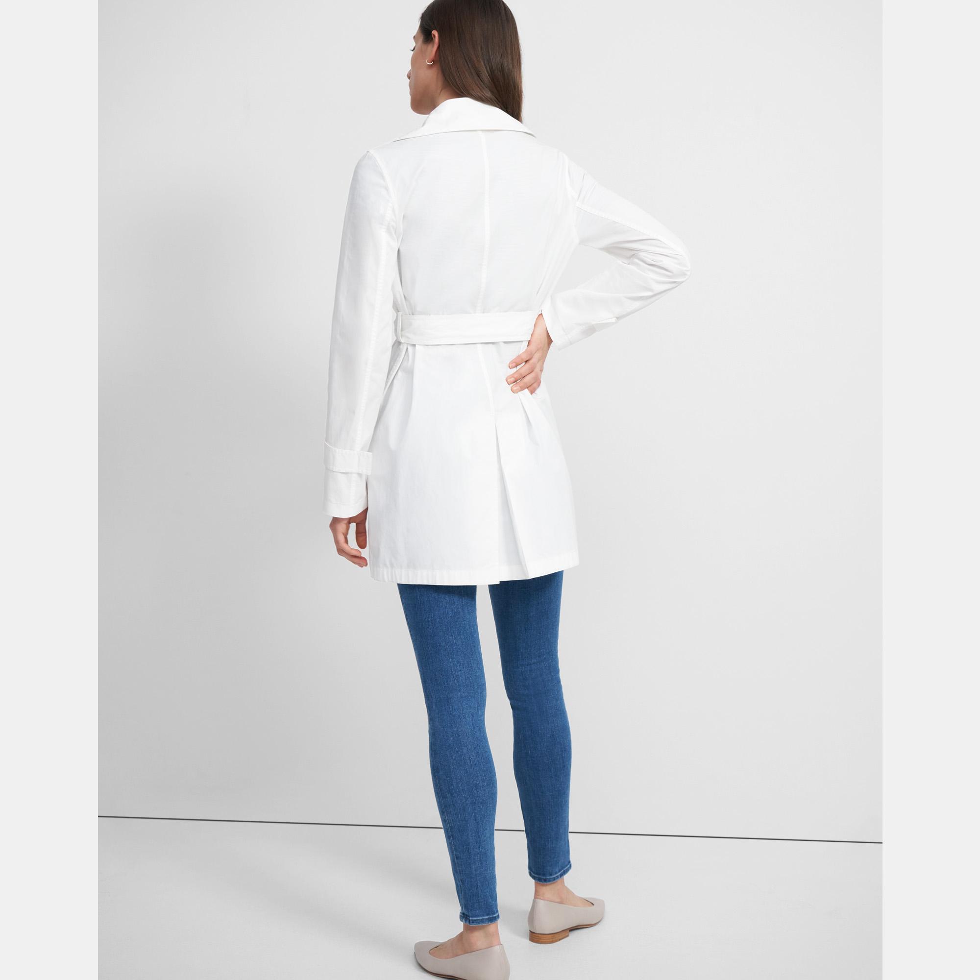 Oaklane Short Trench Coat in Garment Dyed Chino