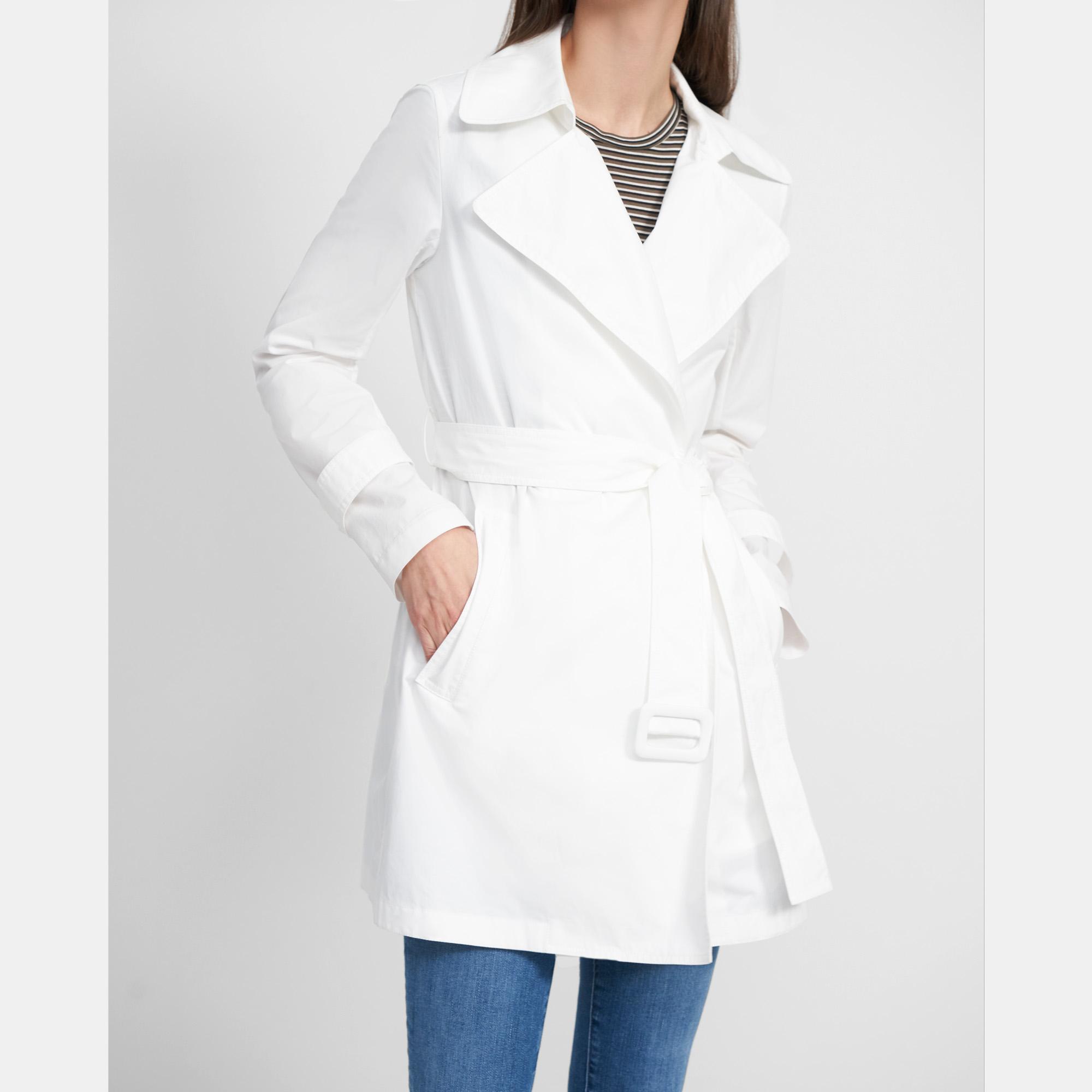 Oaklane Short Trench Coat in Garment Dyed Chino