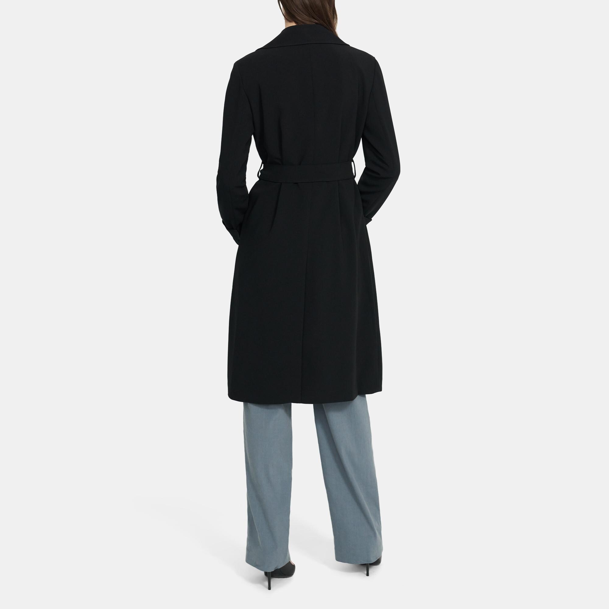 Oaklane Trench Coat in Crepe