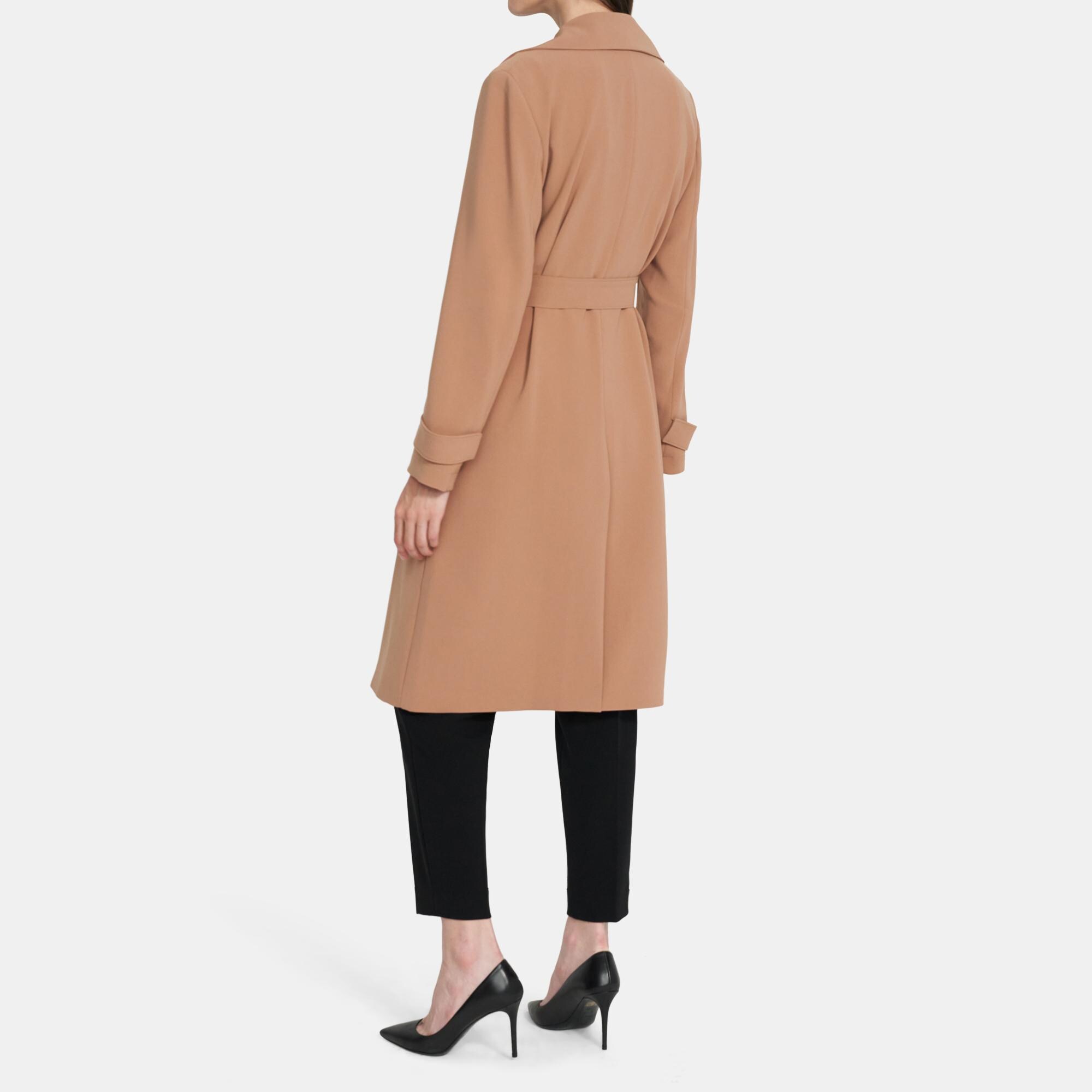 Oaklane Trench Coat in Crepe