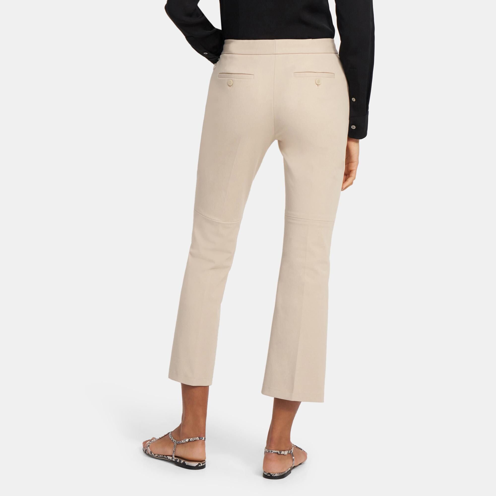 Bi-Stretch Cotton Twill Kick Pant | Theory