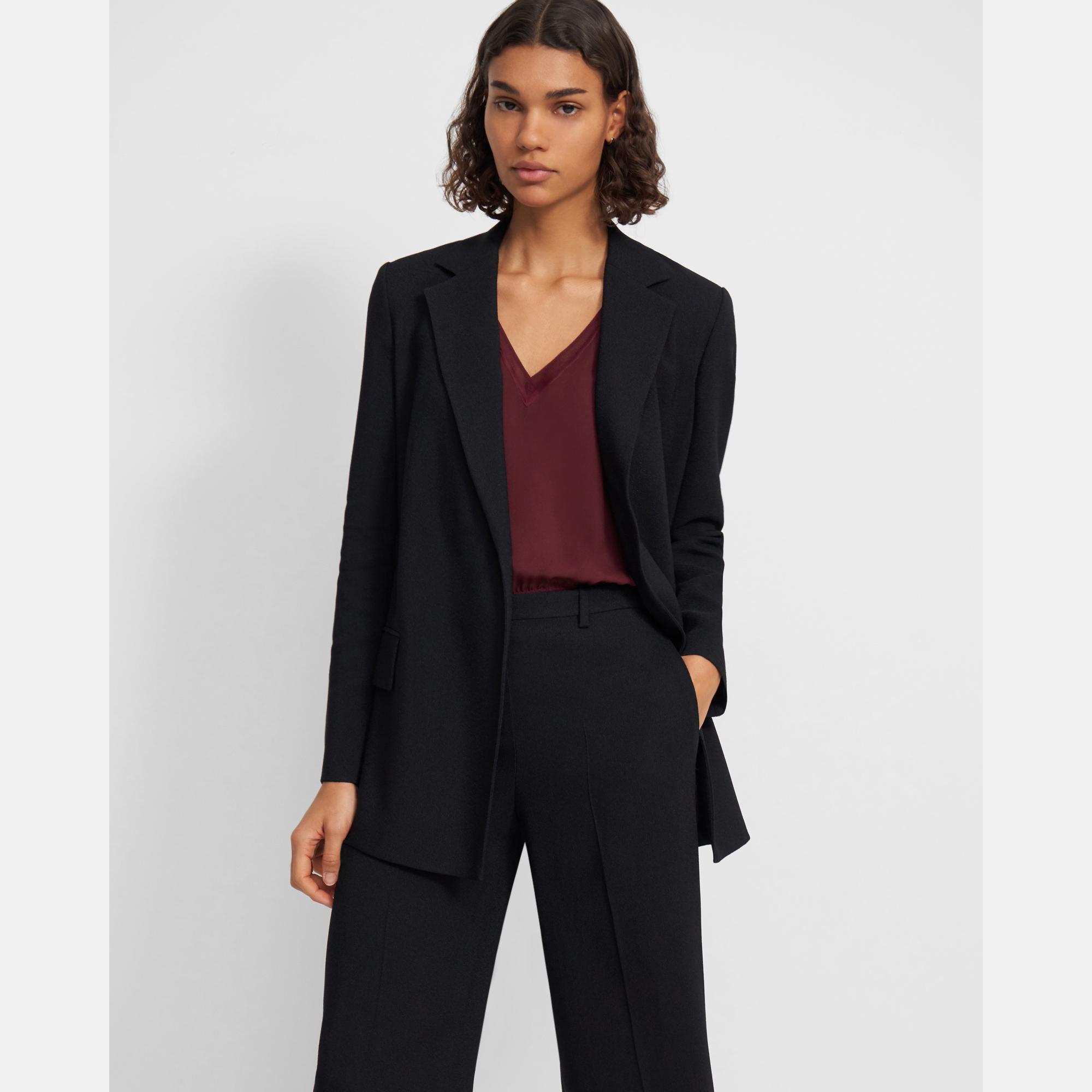 Belted Blazer in Eco Rosina Crepe