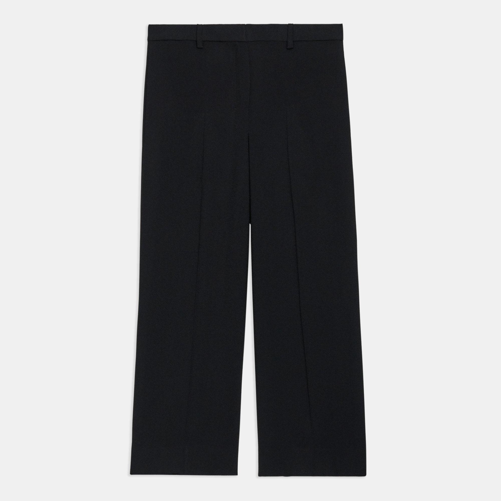 Wide Cropped Pant in Eco Rosina Crepe