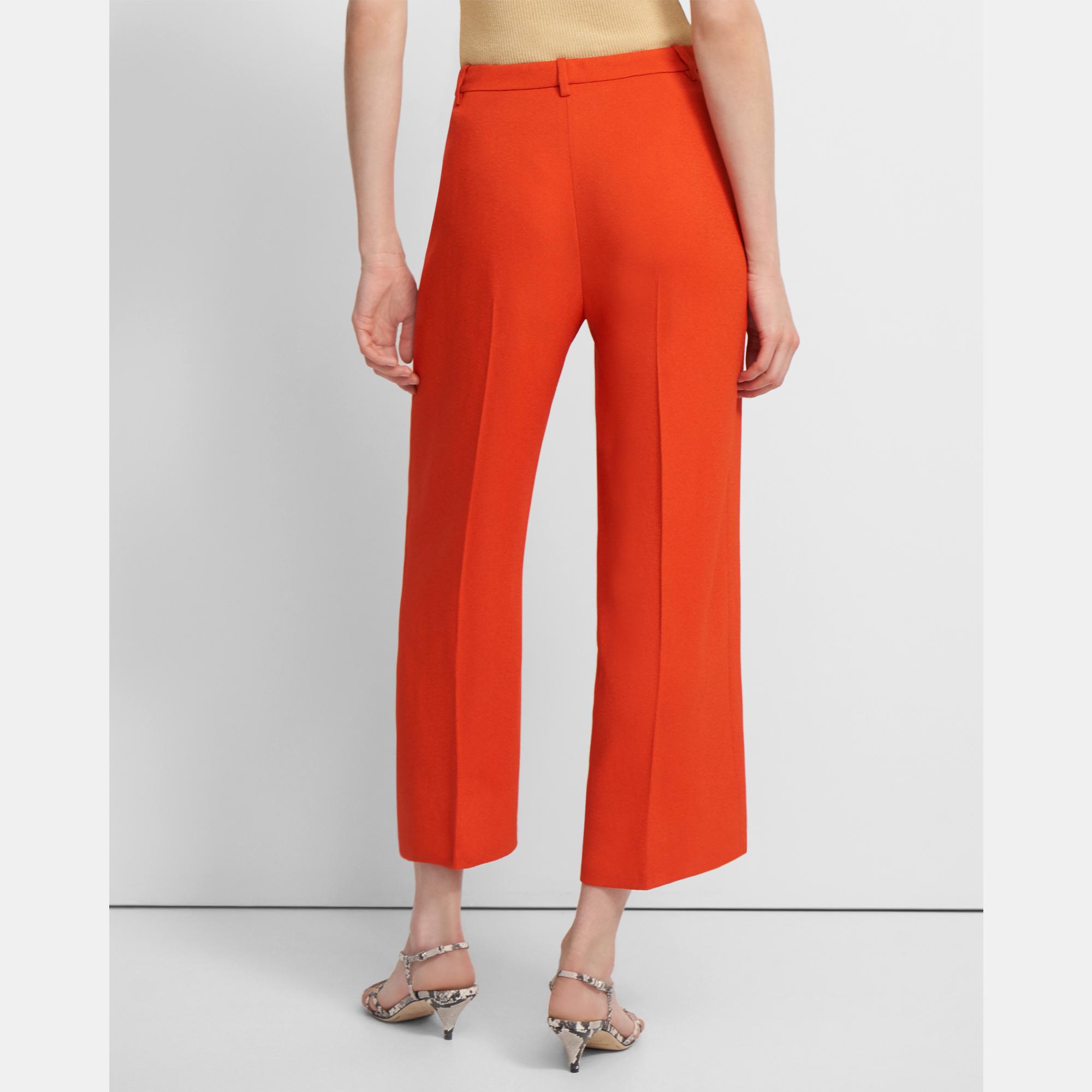 Wide Cropped Pant in Eco Rosina Crepe