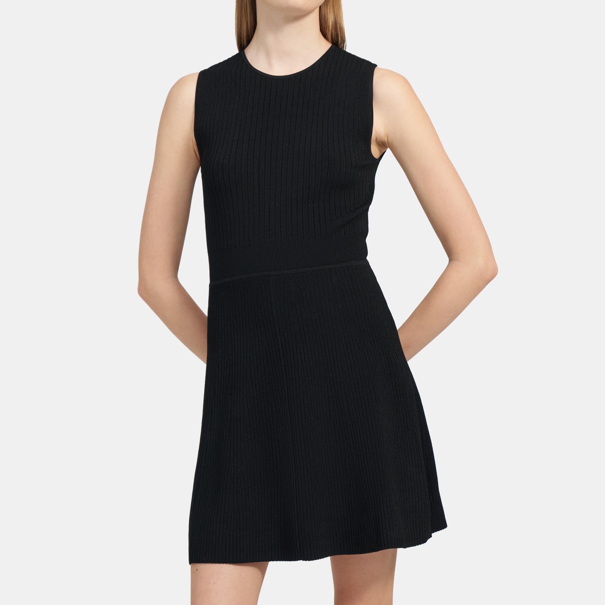 RIB FLARE DRESS Theory Outlet