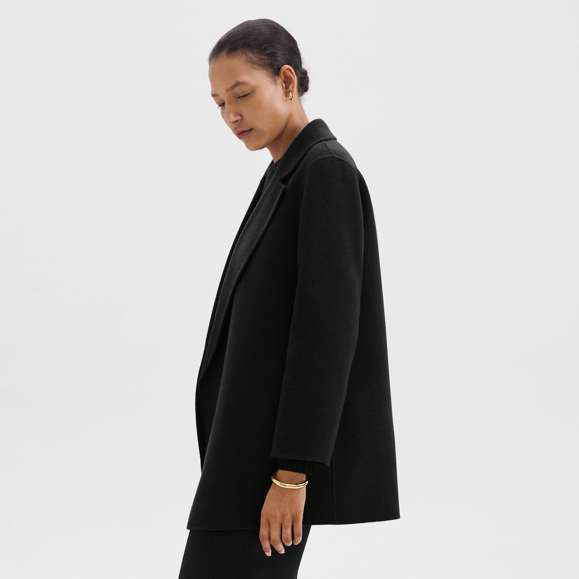 Theory oaklane wool & cashmere store wrap coat