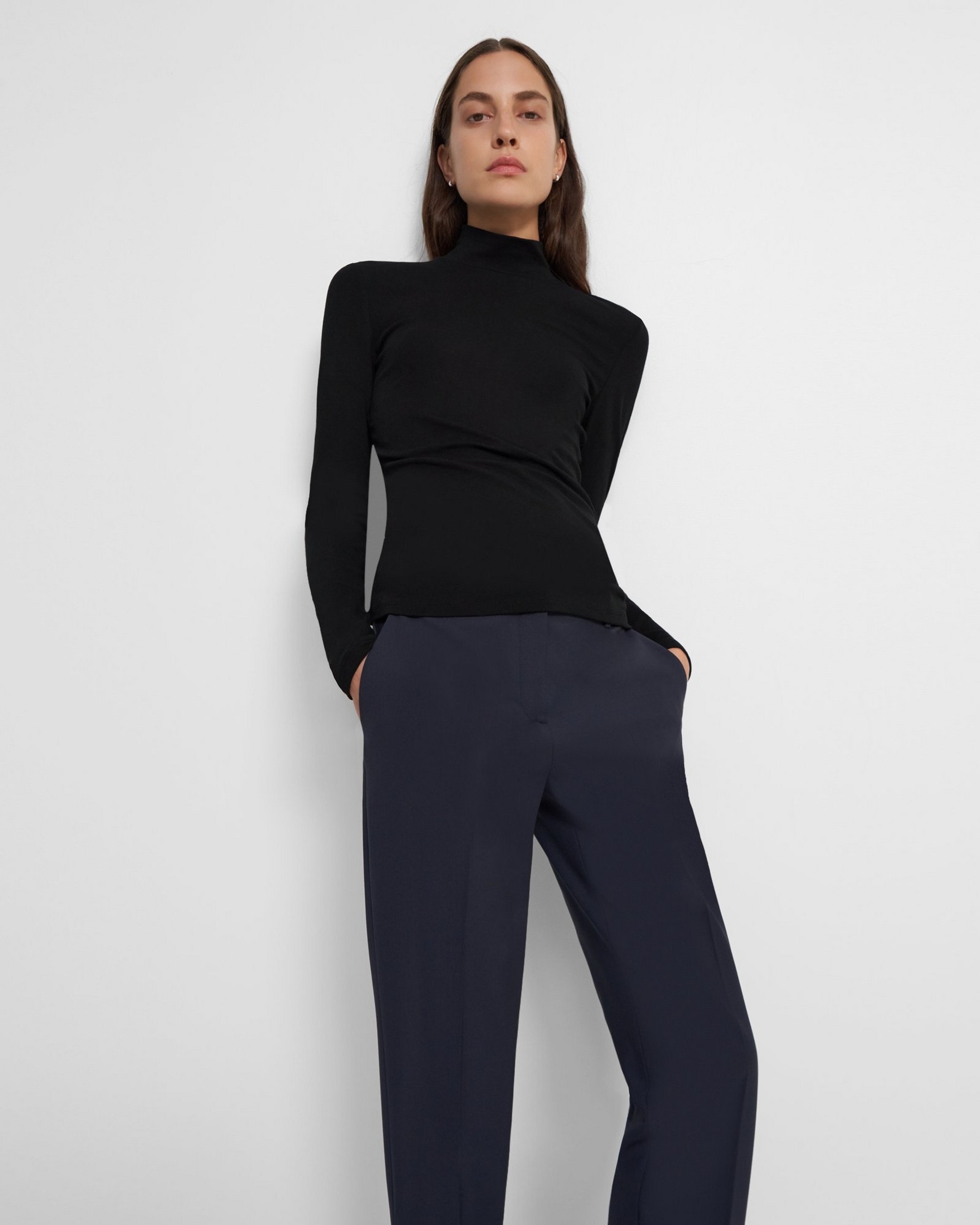 Theory Womens Ribbed Turtleneck 