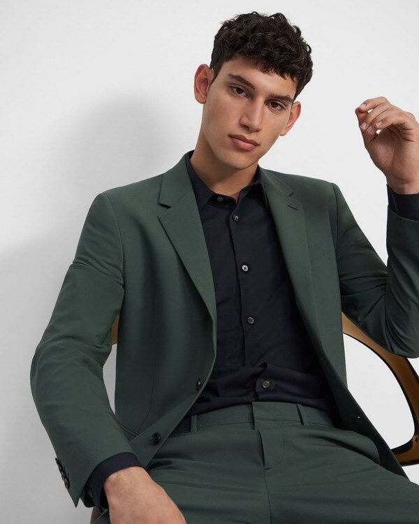 Structured Jacket in Stretch Wool