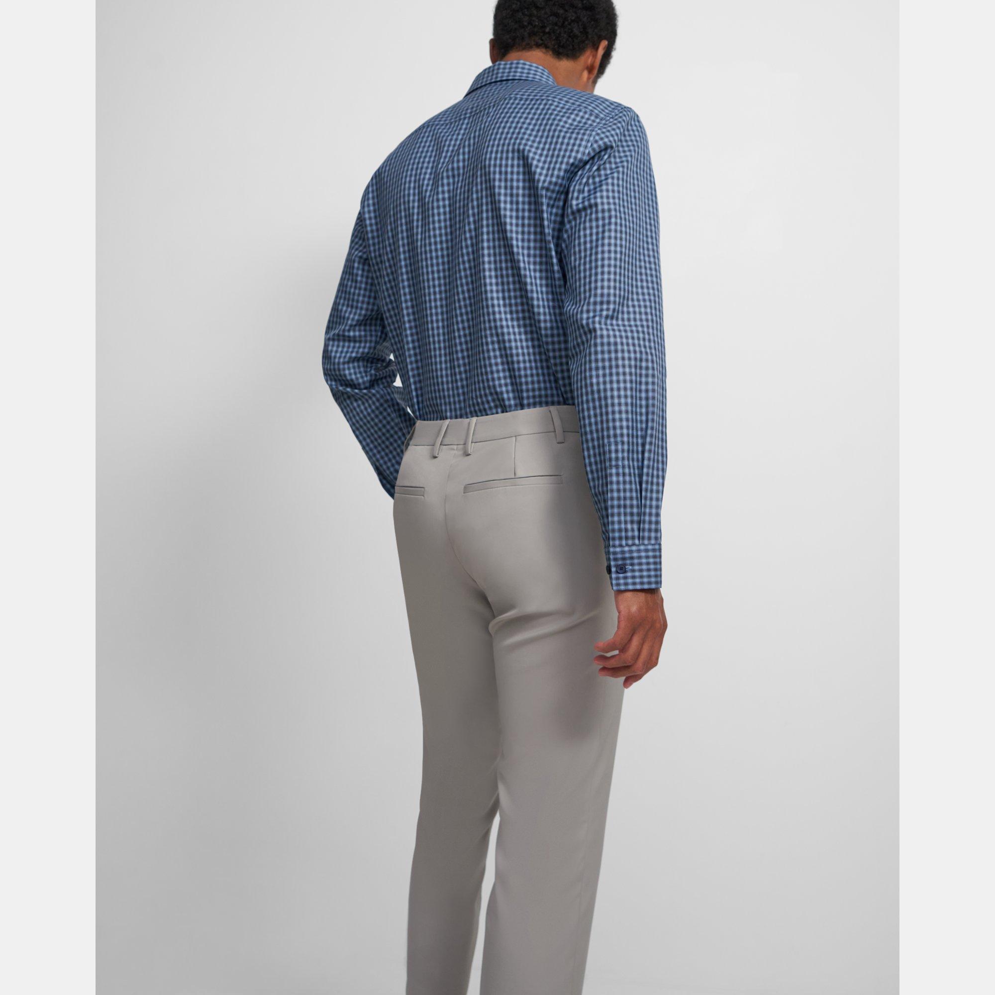 Standard-Fit Shirt in Check Cotton