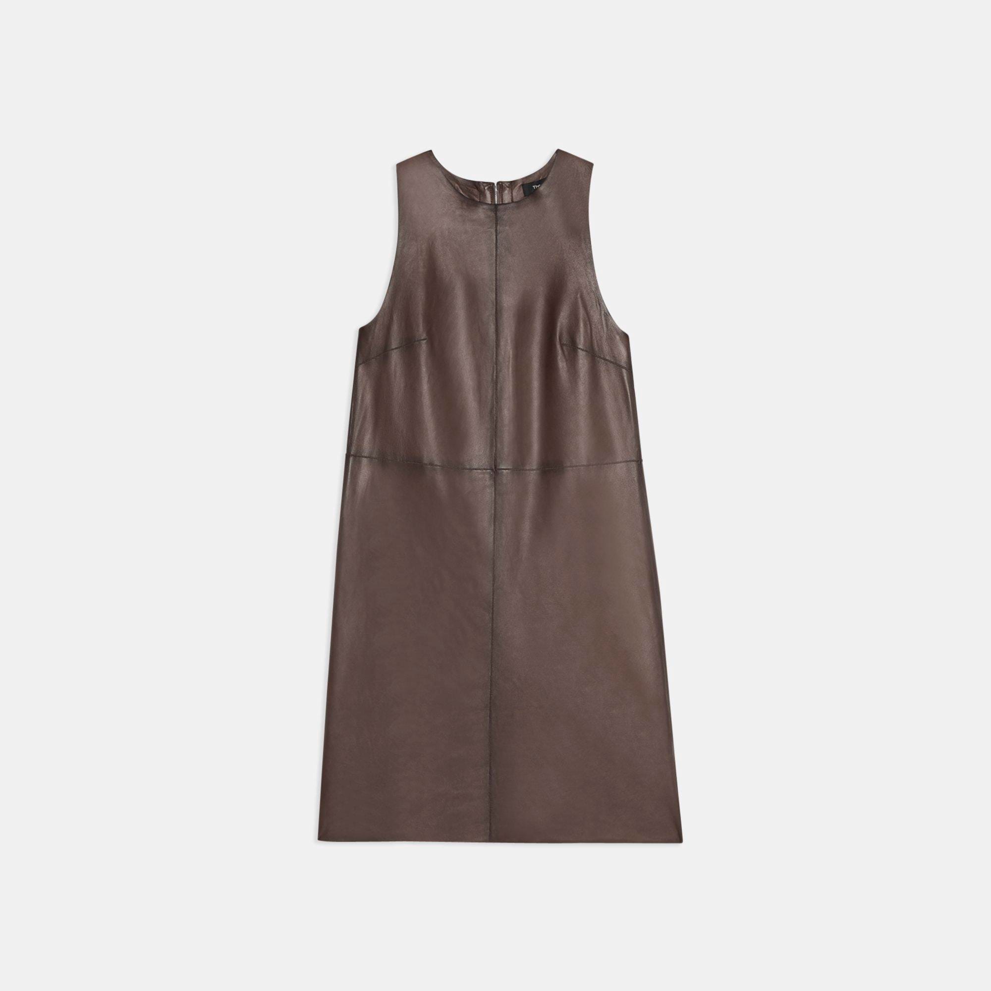 Shell Dress in Leather