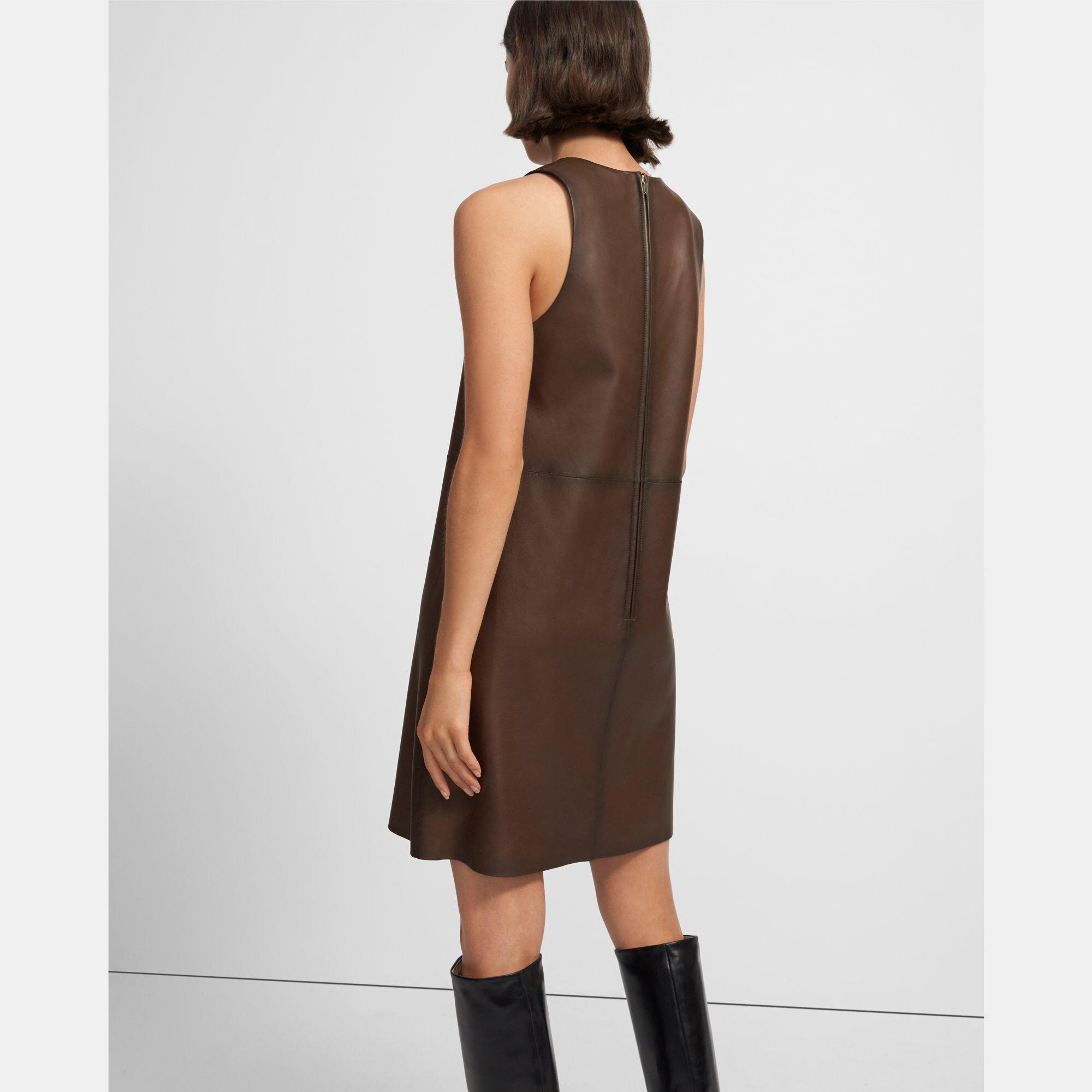 Shell Dress in Leather