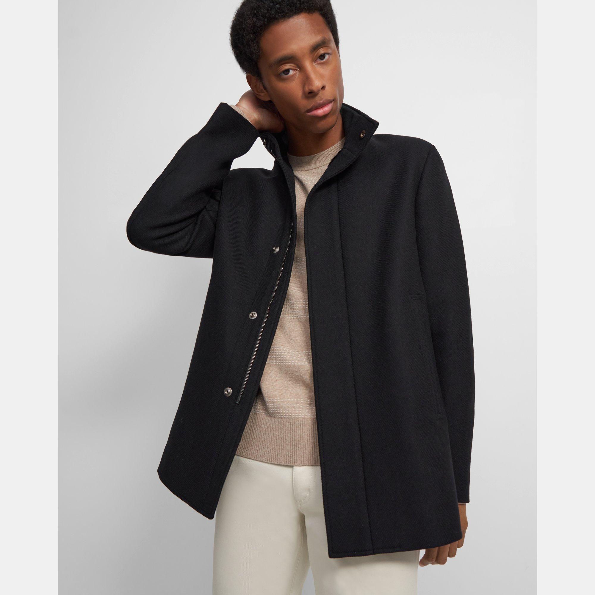 Wool Stand-Collar Jacket | Theory Outlet